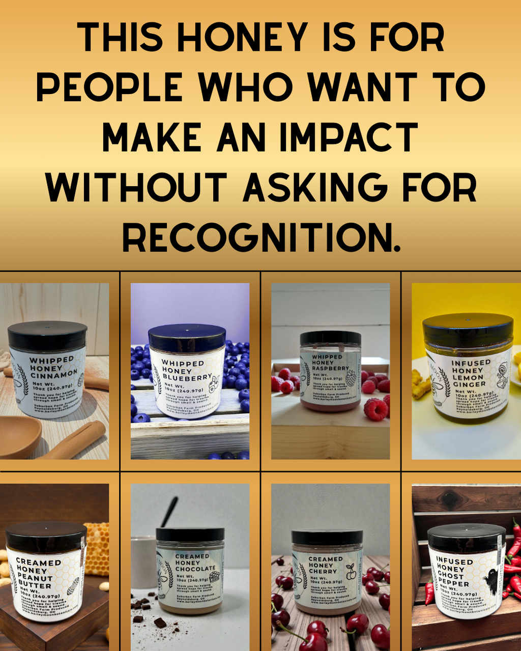 Whipped Honey Pomegranate - Barley Moon Botanicals - Pure Honey, Natural Ingredients