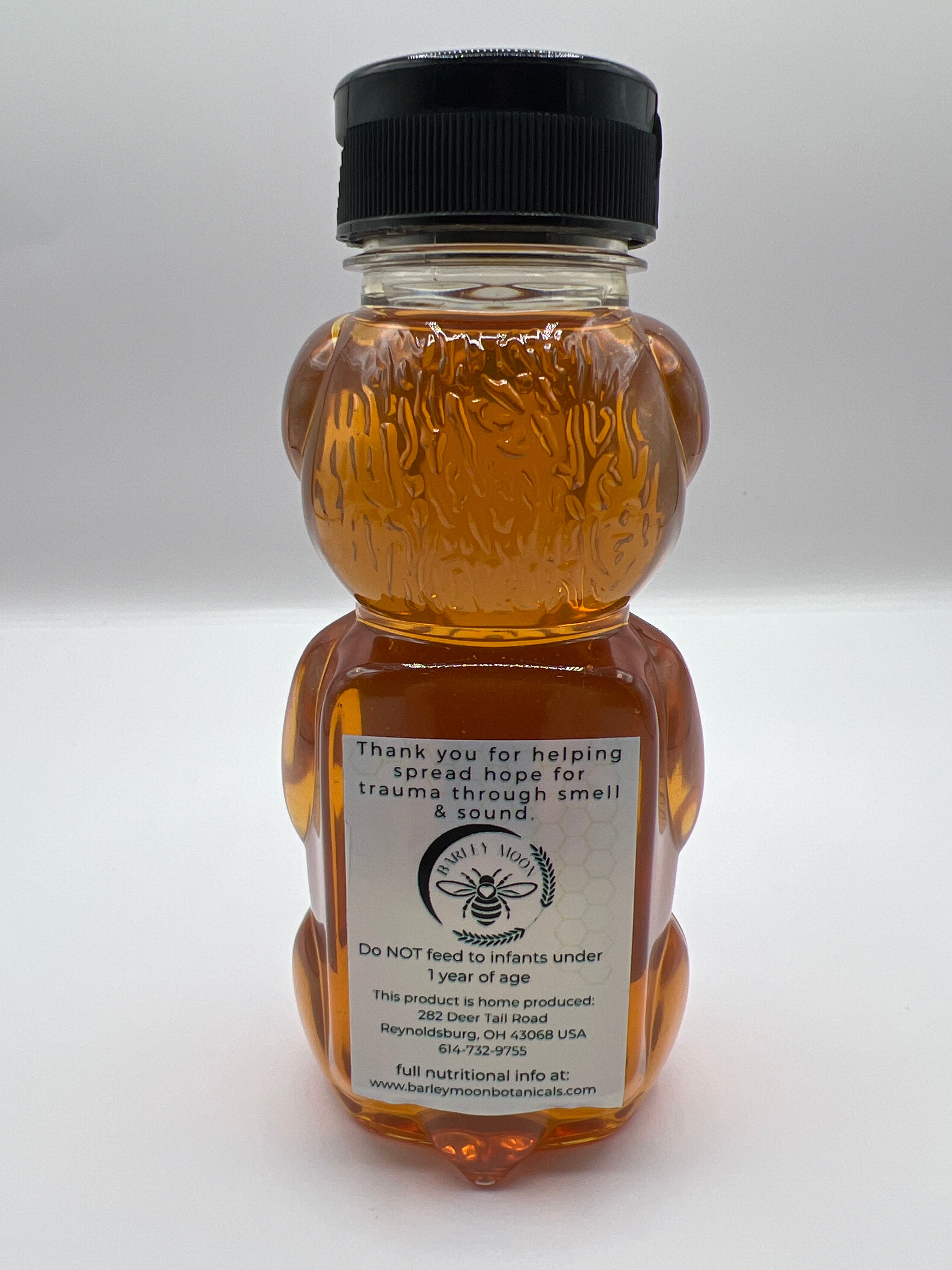 12oz Pure Honey Bear - Barley Moon Botanicals