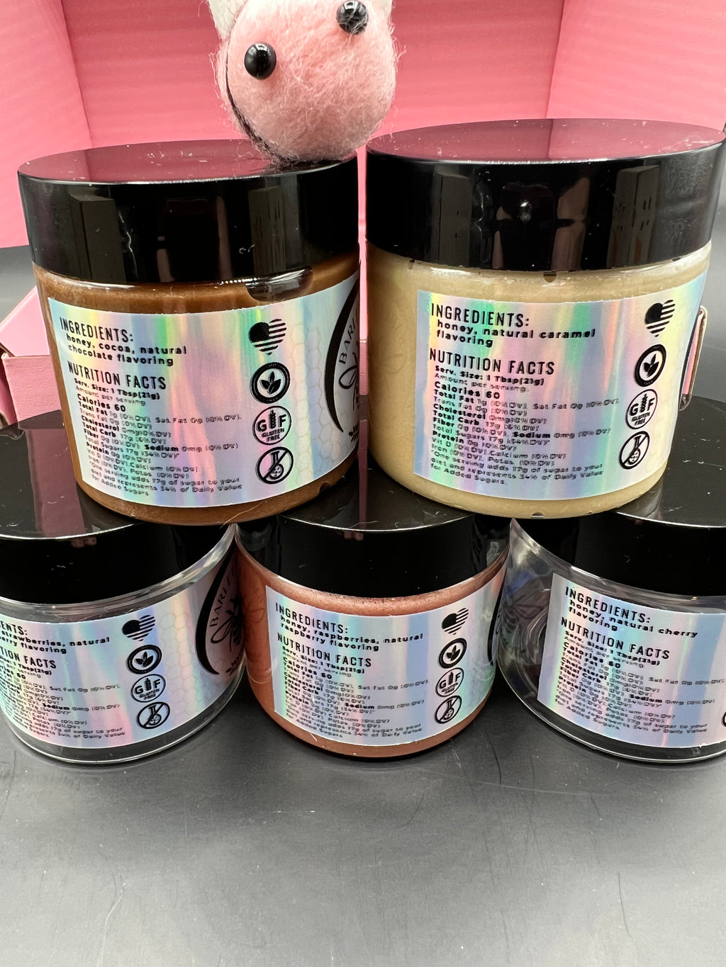 Bee Mine Whipped Honey Flight - Barley Moon Botanicals - Pure Honey, Natural Ingredients