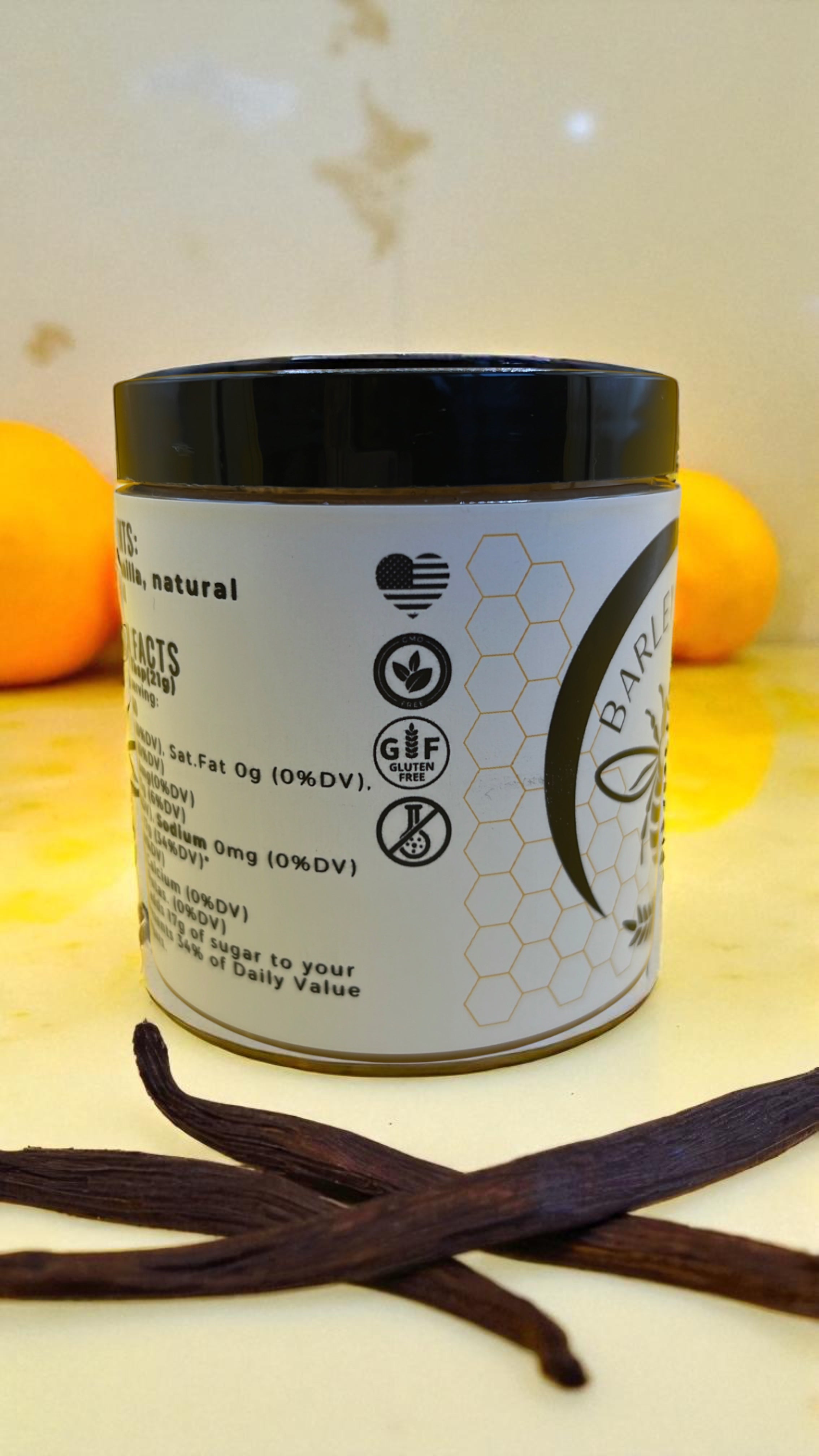 Orange Vanilla Creamed Honey - Barley Moon Botanicals -  Pure Honey, Natural Ingredients