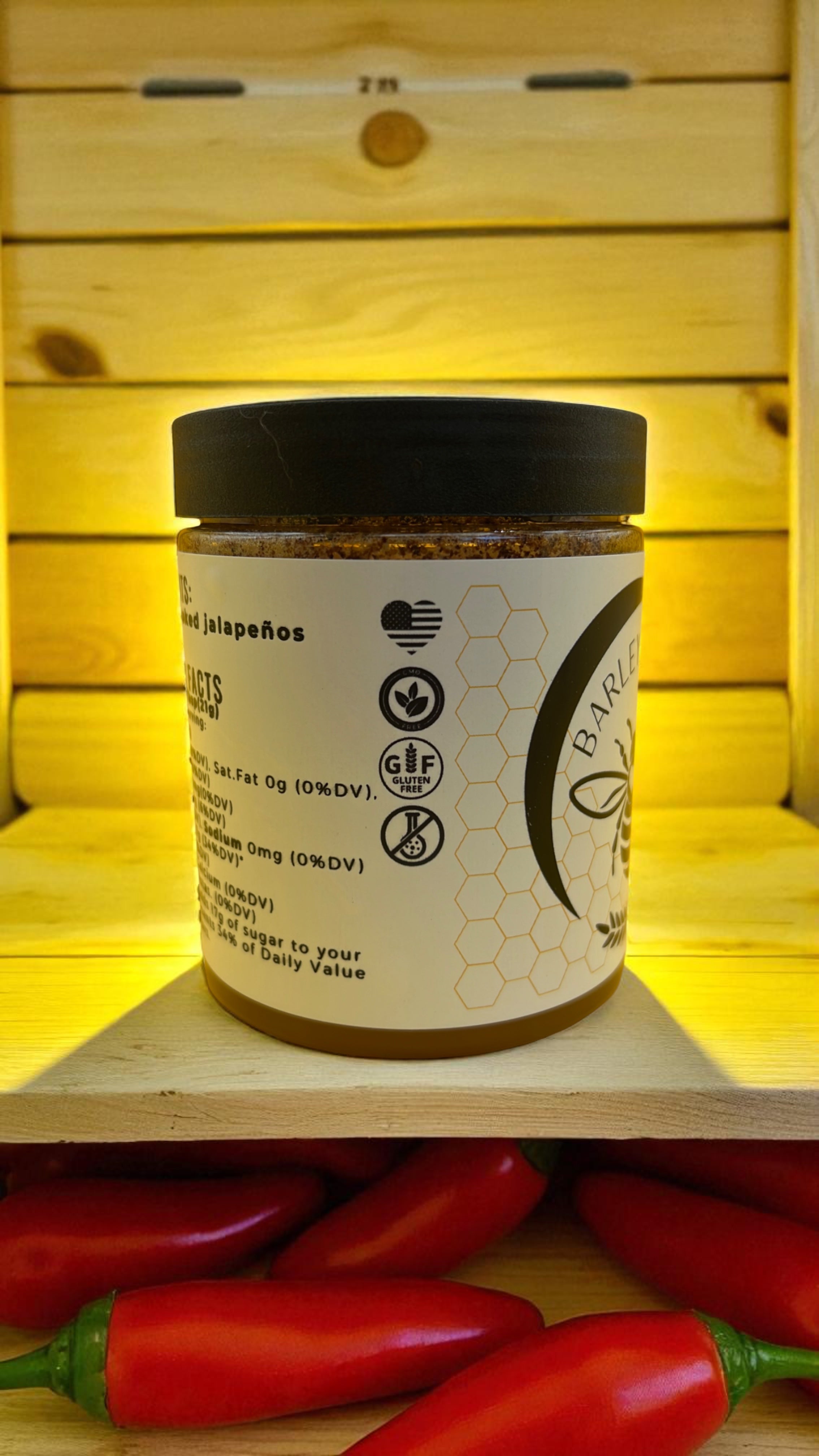 Whipped Honey Smoked Jalapeno - Barley Moon Botanicals - Pure Honey, Natural Ingredients