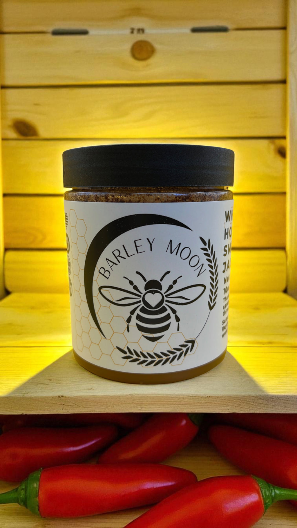Whipped Honey Smoked Jalapeno - Barley Moon Botanicals - Pure Honey, Natural Ingredients