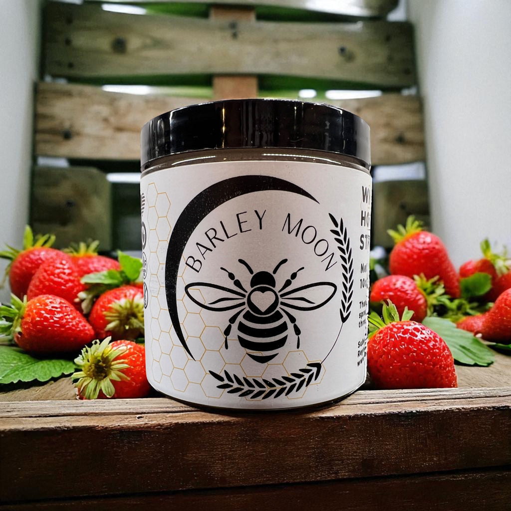 Whipped Honey Strawberry - Barley Moon Botanicals -  Pure Honey, Natural Ingredients