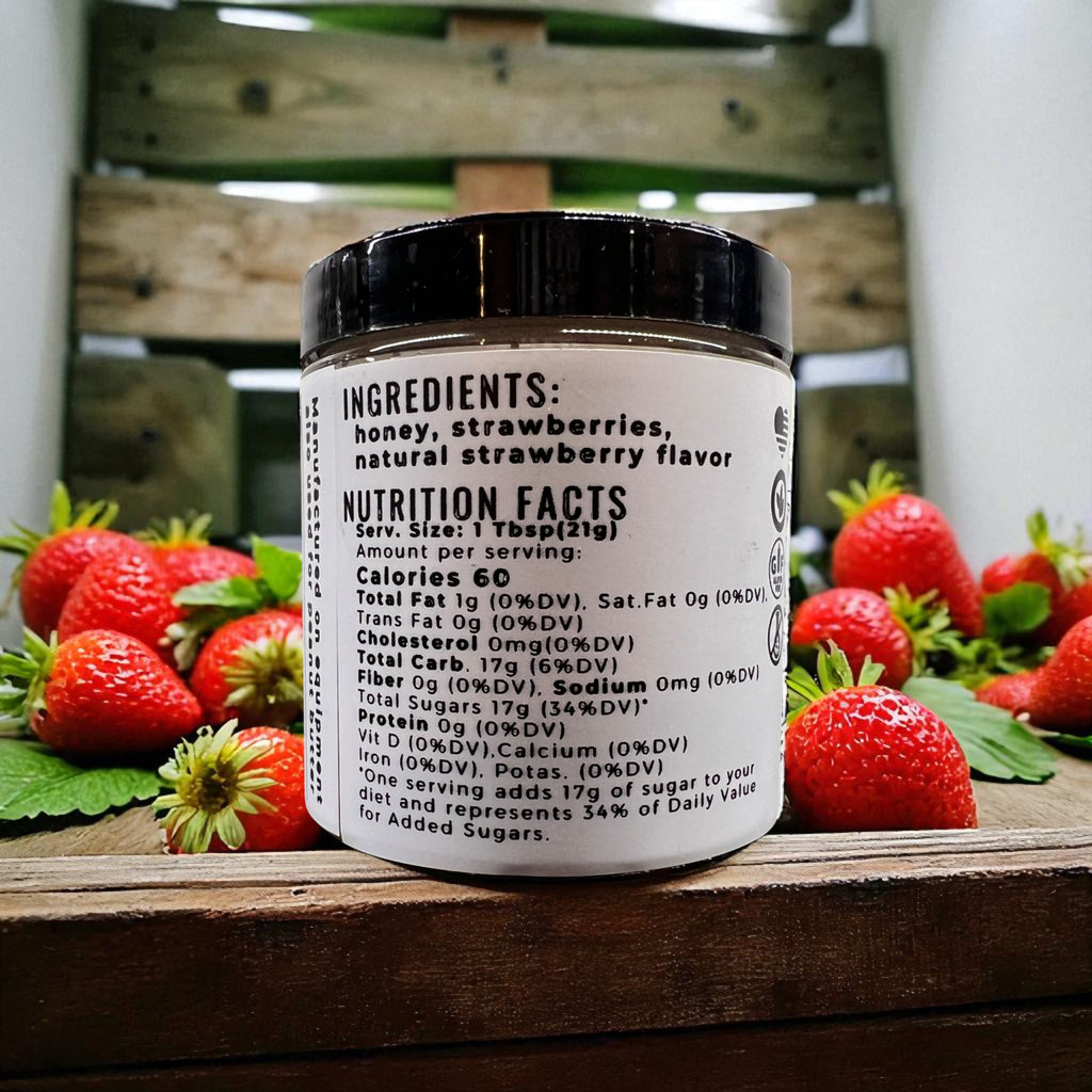 Whipped Honey Strawberry - Barley Moon Botanicals -  Pure Honey, Natural Ingredients
