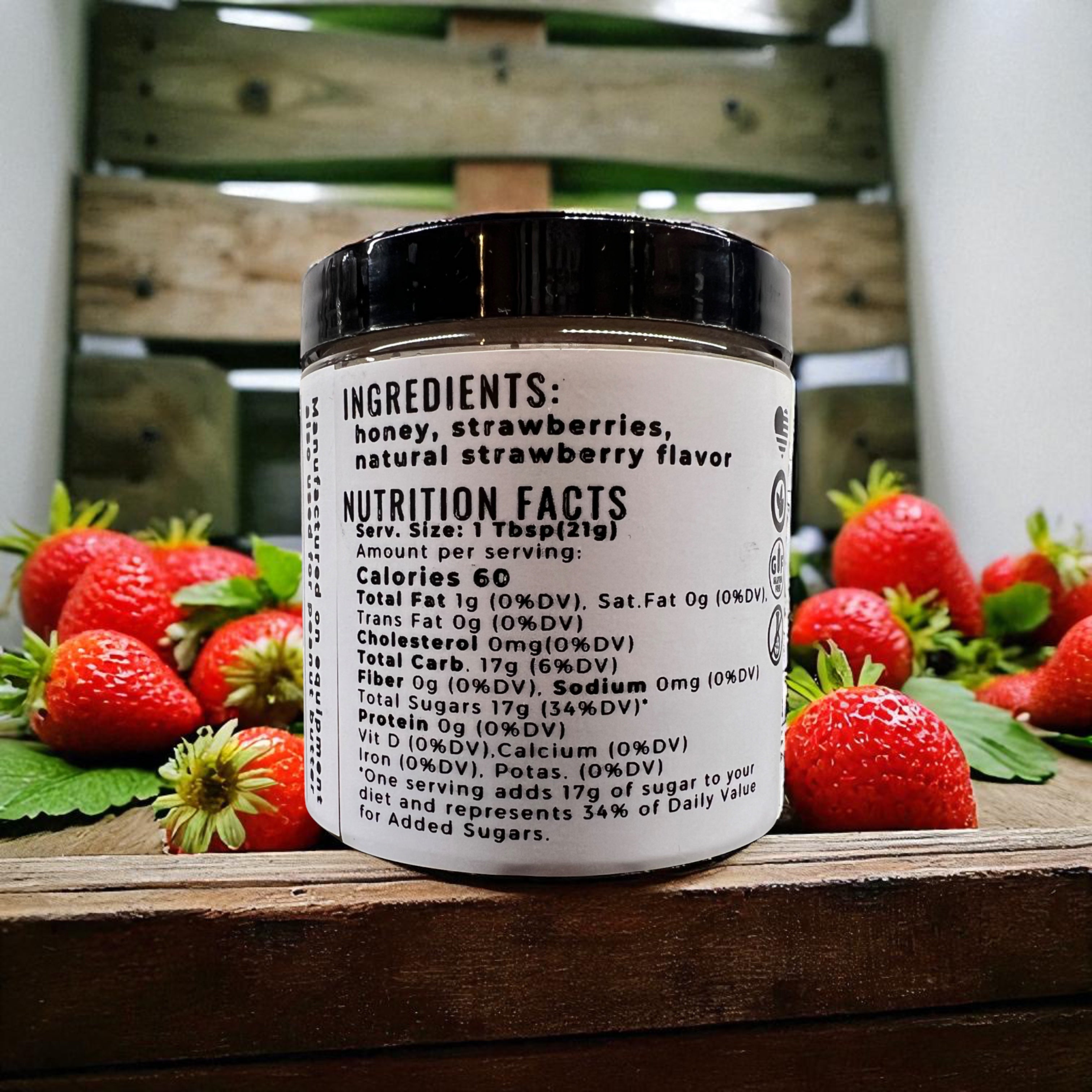 Whipped Honey Strawberry - Barley Moon Botanicals -  Pure Honey, Natural Ingredients