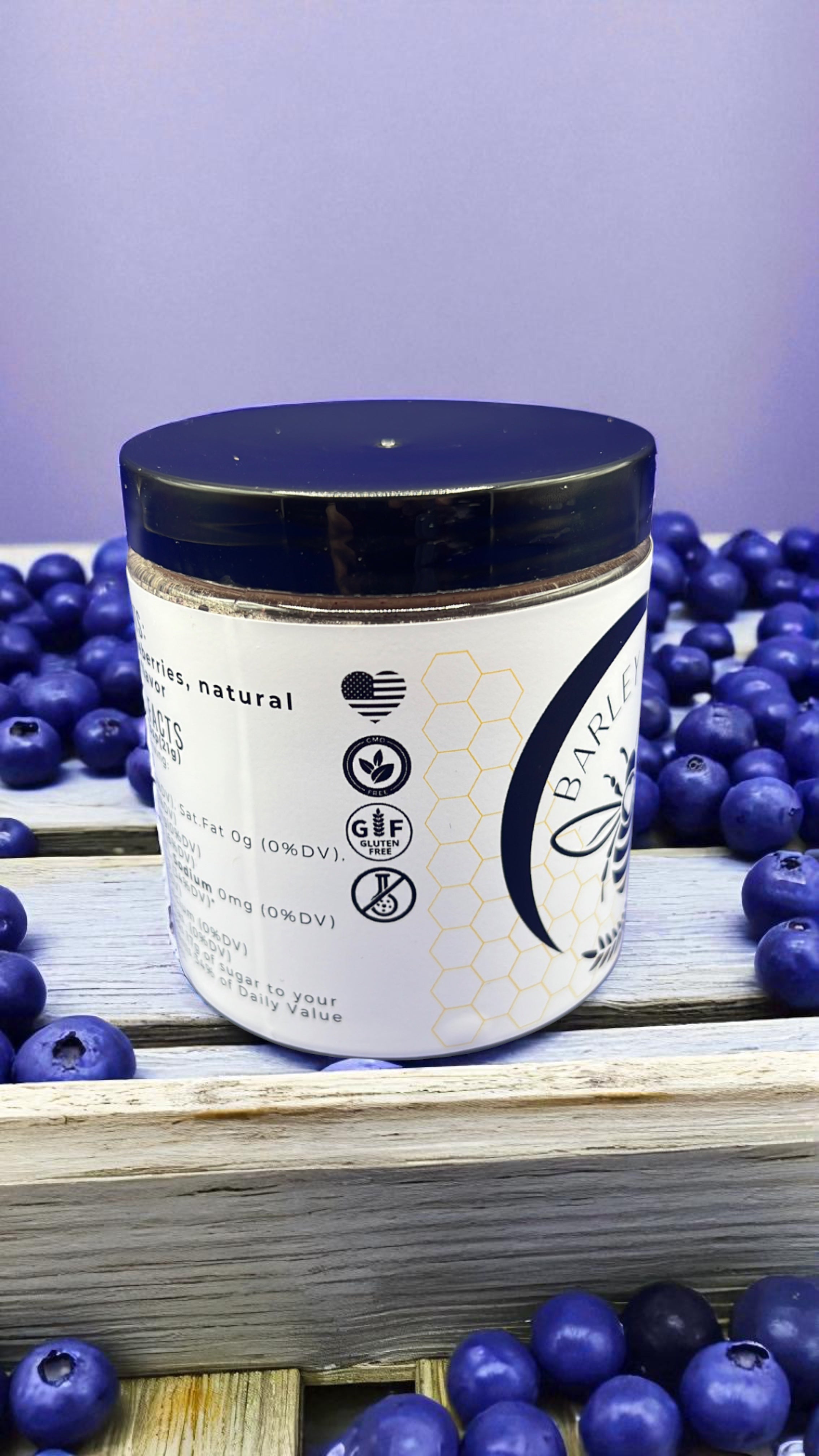Whipped Honey Blueberry - Barley Moon Botanicals - Pure Honey, Natural Ingredients