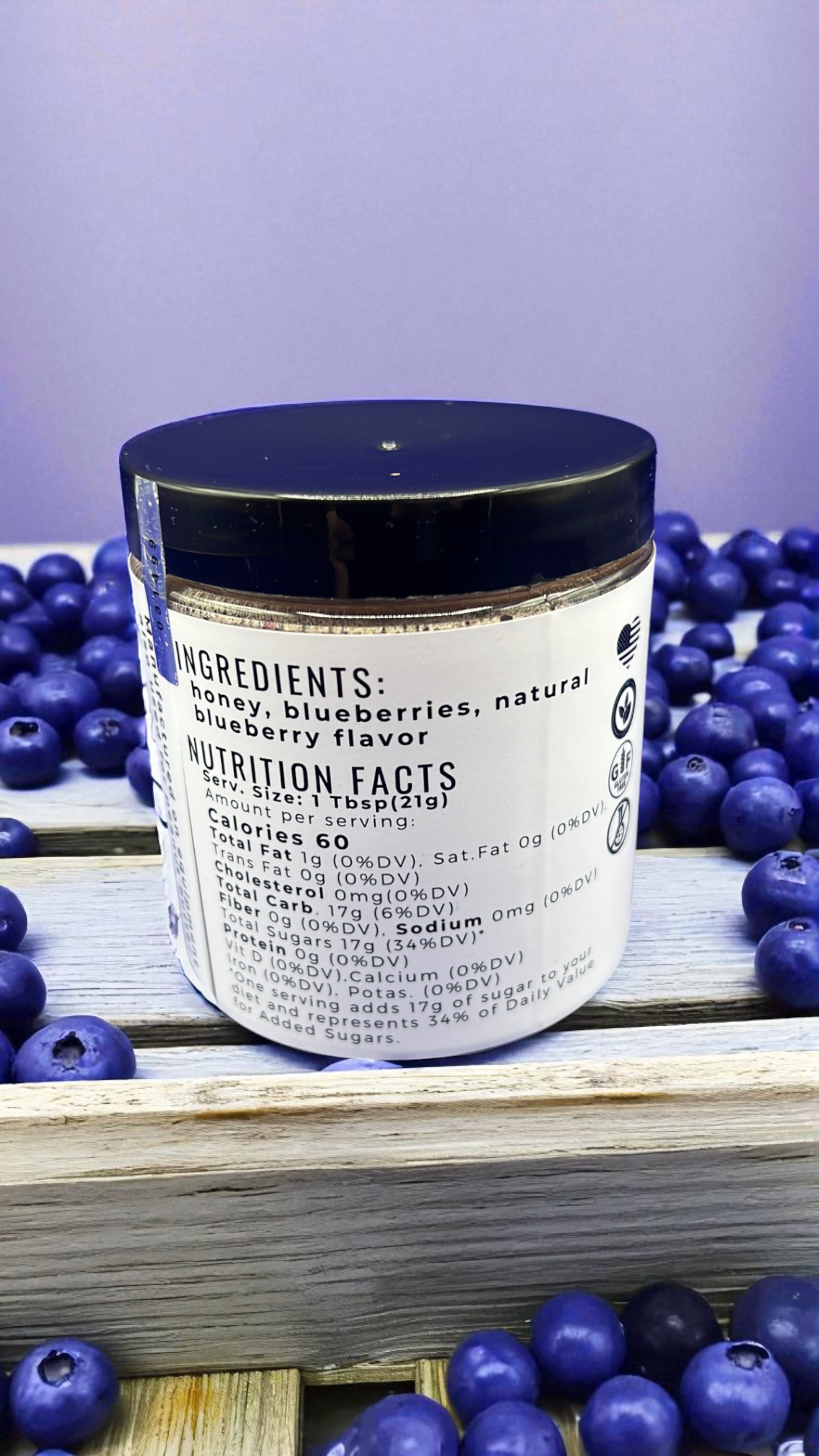 Whipped Honey Blueberry - Barley Moon Botanicals - Pure Honey, Natural Ingredients