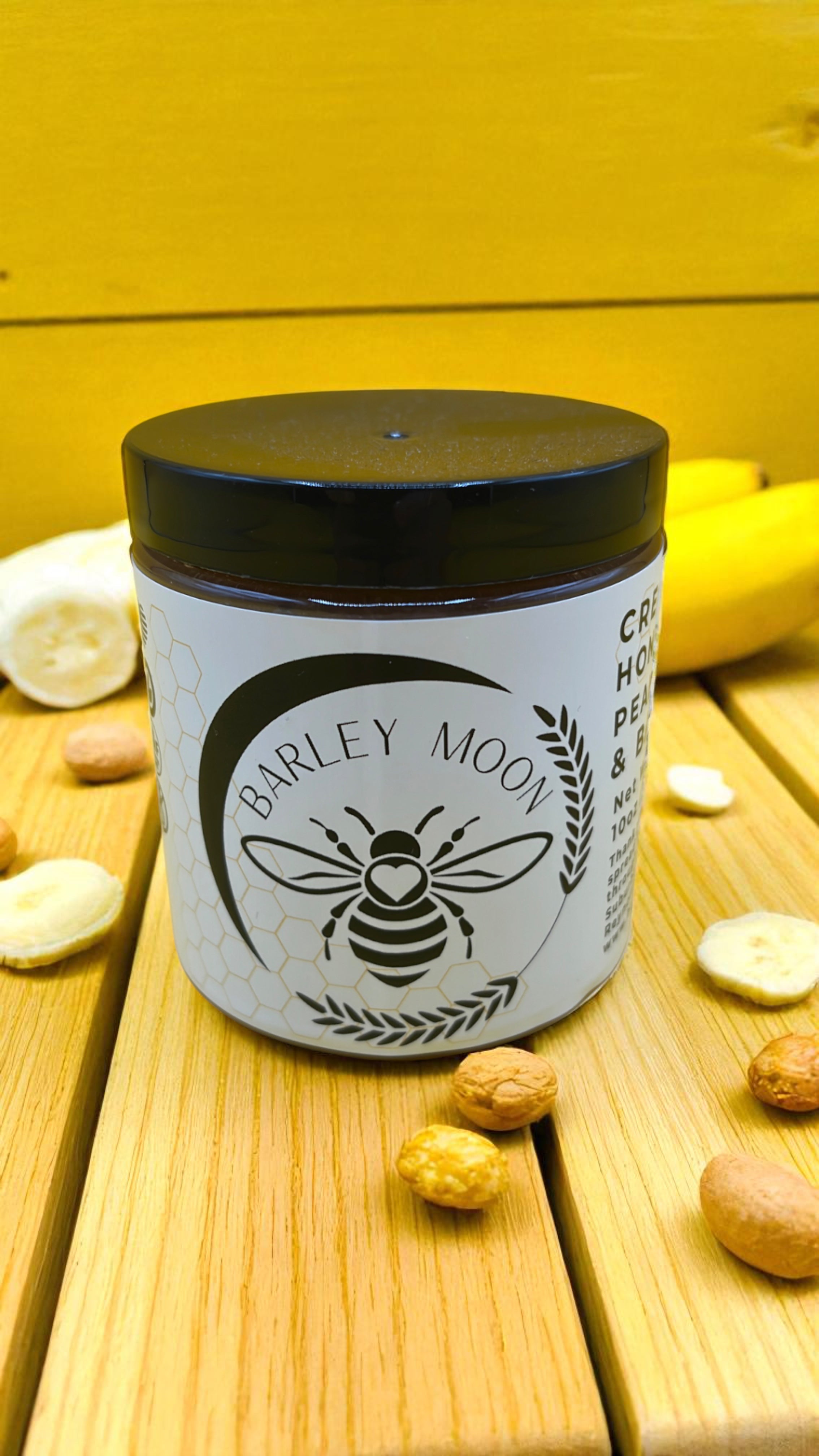 Creamed Honey Peanut Butter Banana - Barley Moon Botanicals - Pure Honey, Natural Ingredients