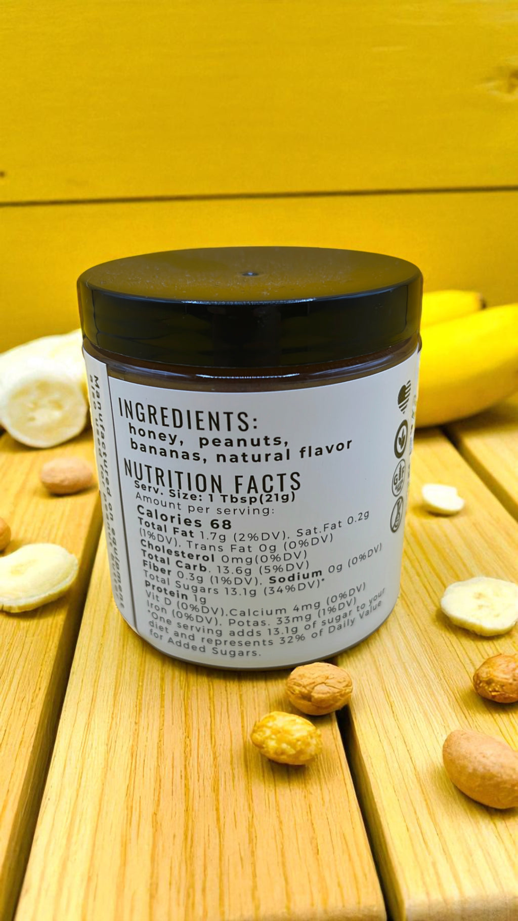 Creamed Honey Peanut Butter Banana - Barley Moon Botanicals - Pure Honey, Natural Ingredients