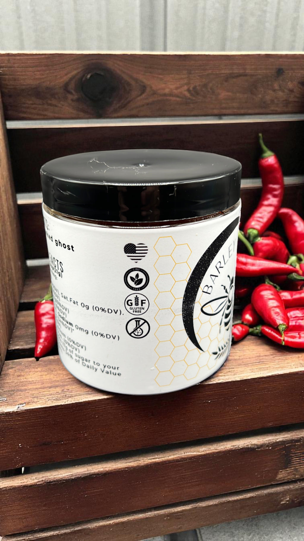 Ghost Pepper Infused Honey - Barley Moon Botanicals - Pure Honey, Natural Ingredients