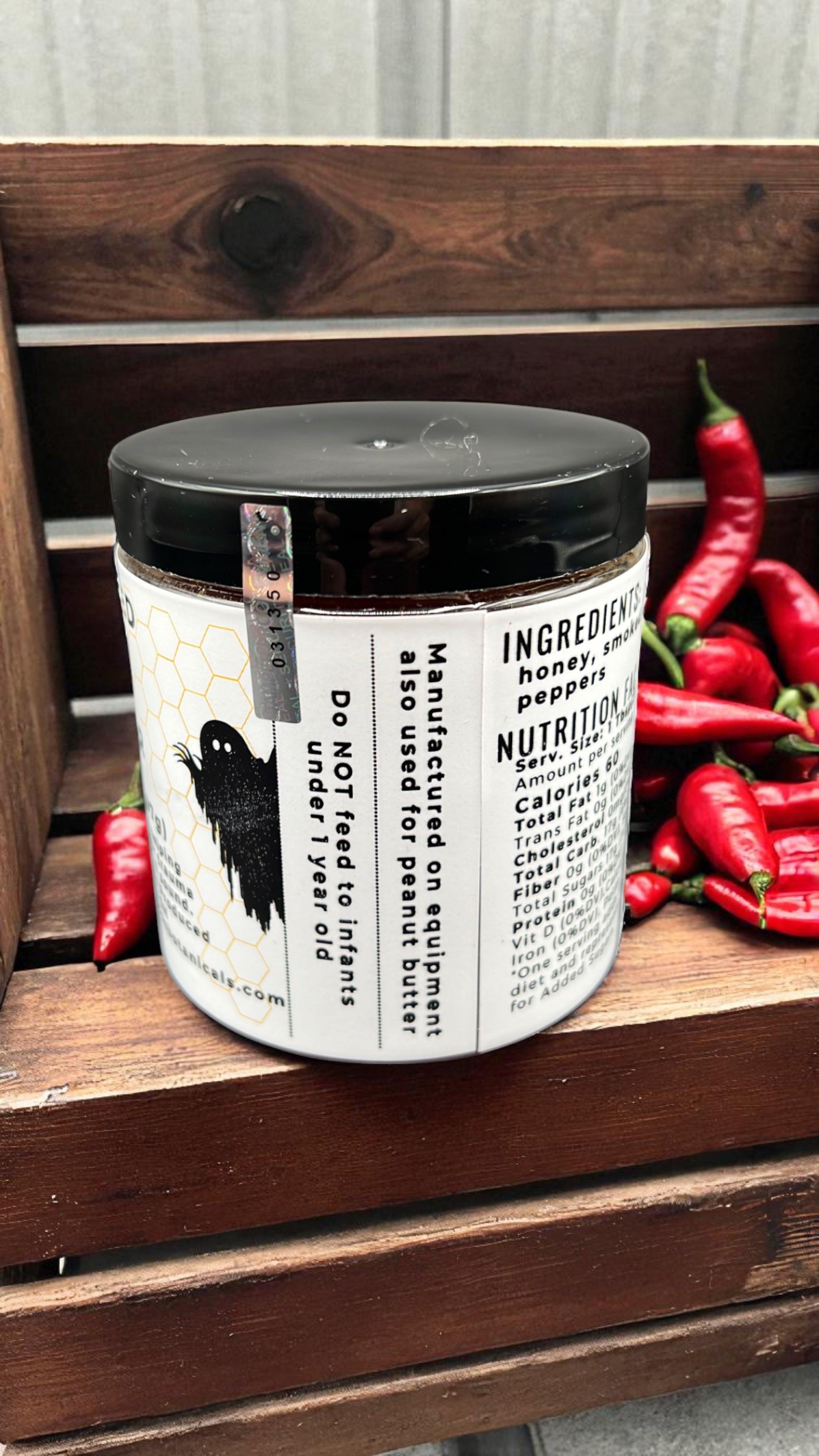 Ghost Pepper Infused Honey - Barley Moon Botanicals - Pure Honey, Natural Ingredients