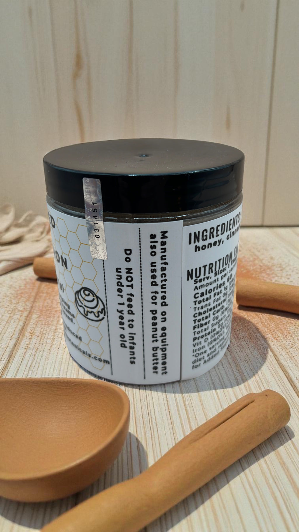 Whipped Honey Cinnamon - Barley Moon Botanicals - Pure Honey, Natural Ingredients