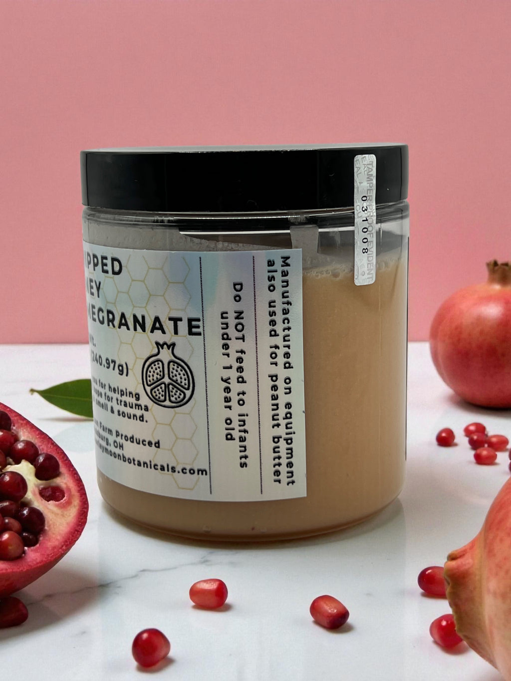 Whipped Honey Pomegranate - Barley Moon Botanicals - Pure Honey, Natural Ingredients