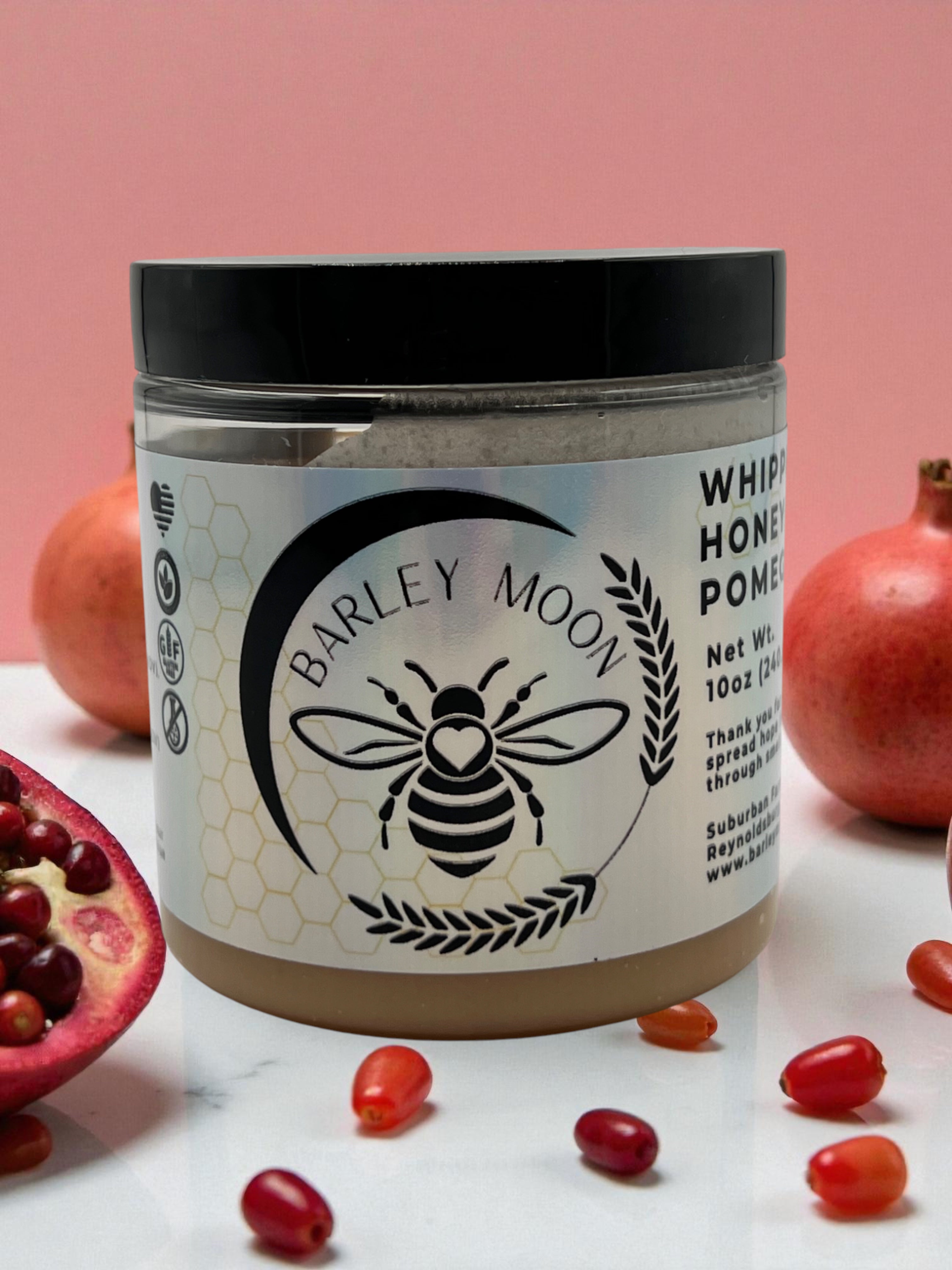 Whipped Honey Pomegranate - Barley Moon Botanicals - Pure Honey, Natural Ingredients