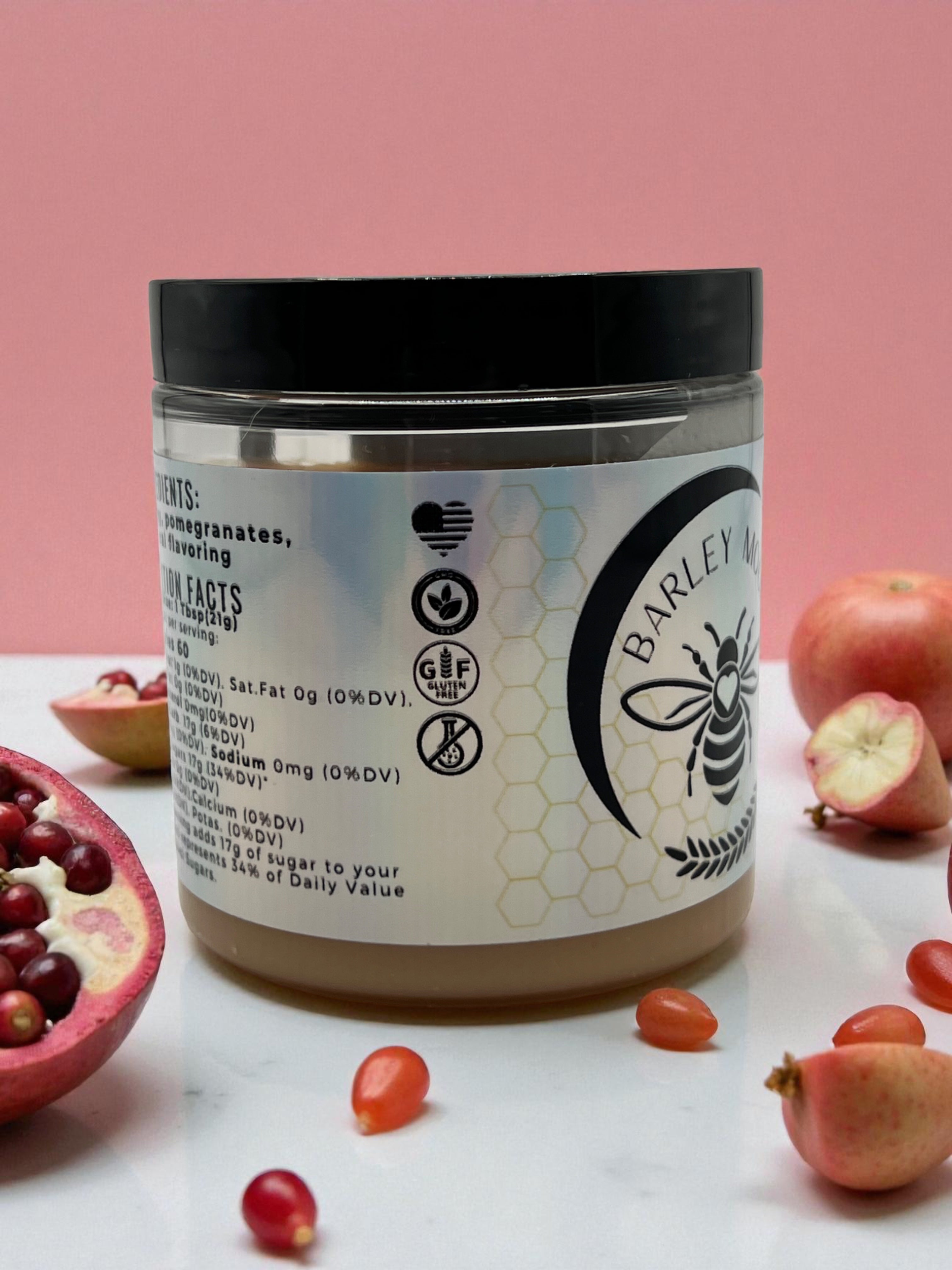 Whipped Honey Pomegranate - Barley Moon Botanicals - Pure Honey, Natural Ingredients