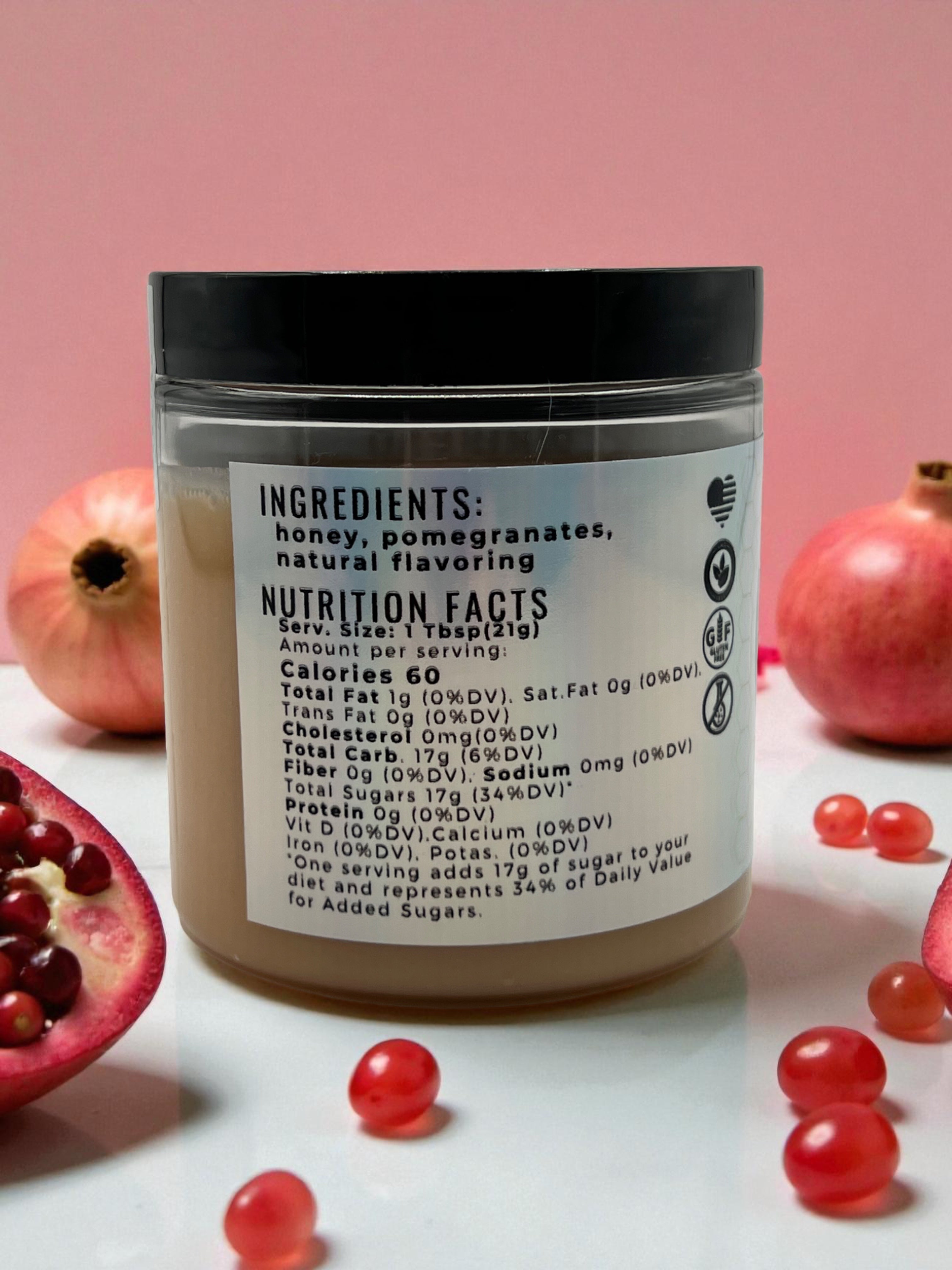 Whipped Honey Pomegranate - Barley Moon Botanicals - Pure Honey, Natural Ingredients