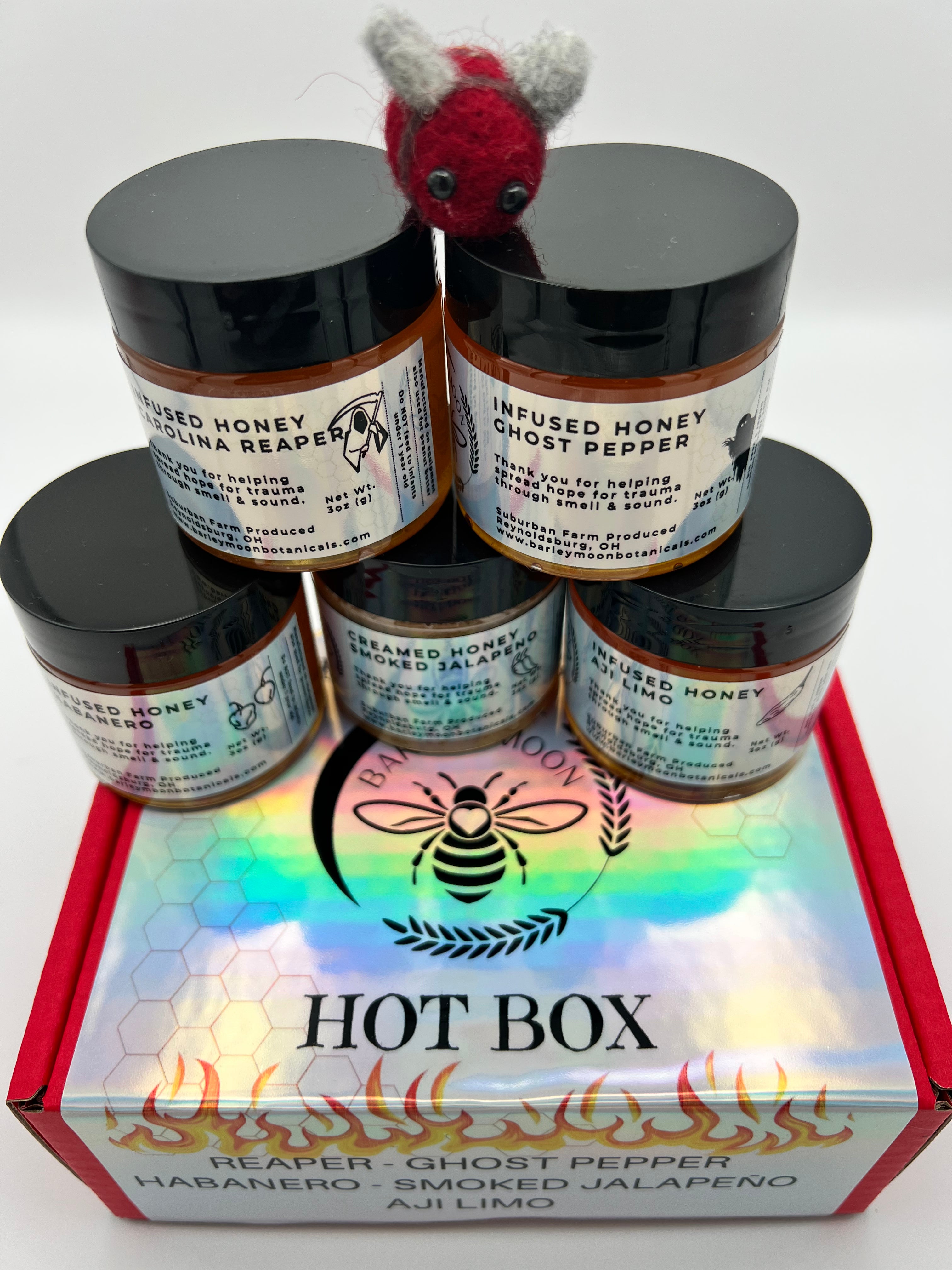 Hot Box Honey Flight - Barley Moon Botanicals - Pure Natural Hot Honey