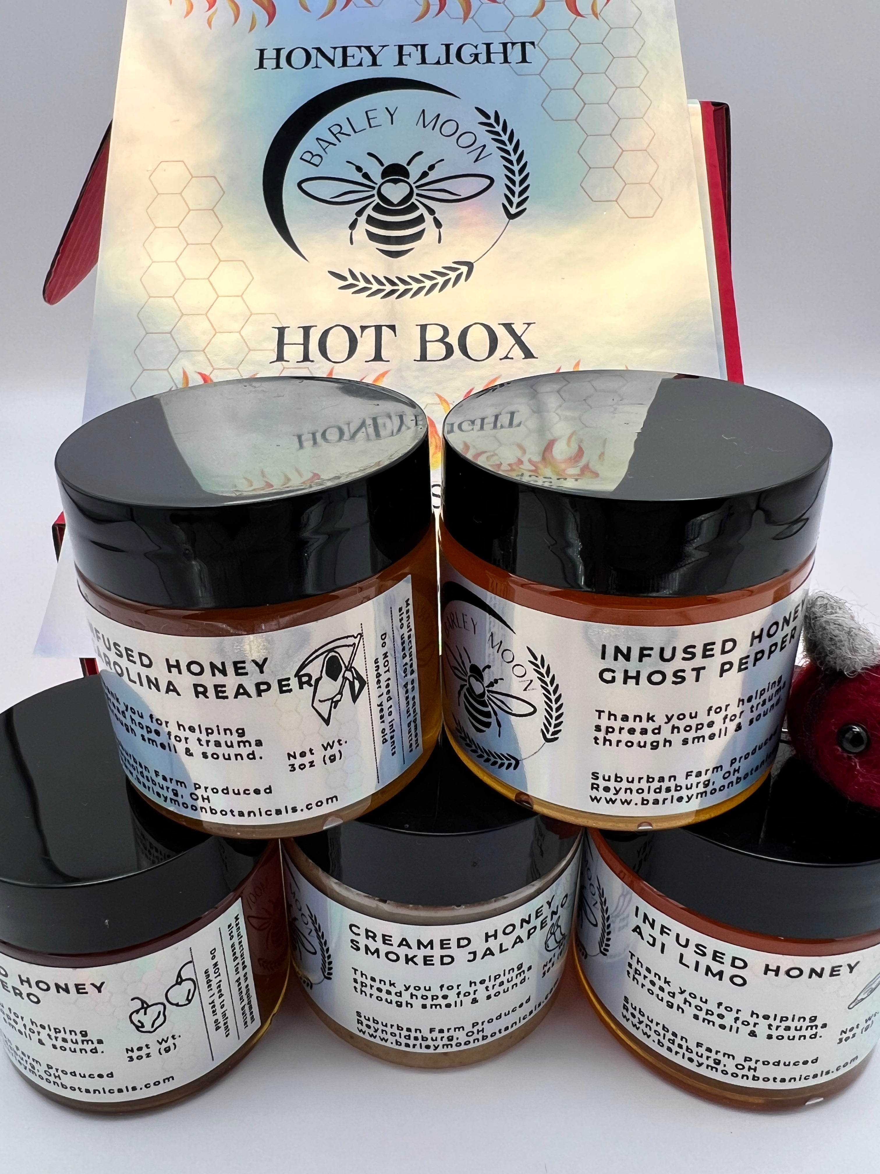 Hot Box Honey Flight - Barley Moon Botanicals - Pure Natural Hot Honey