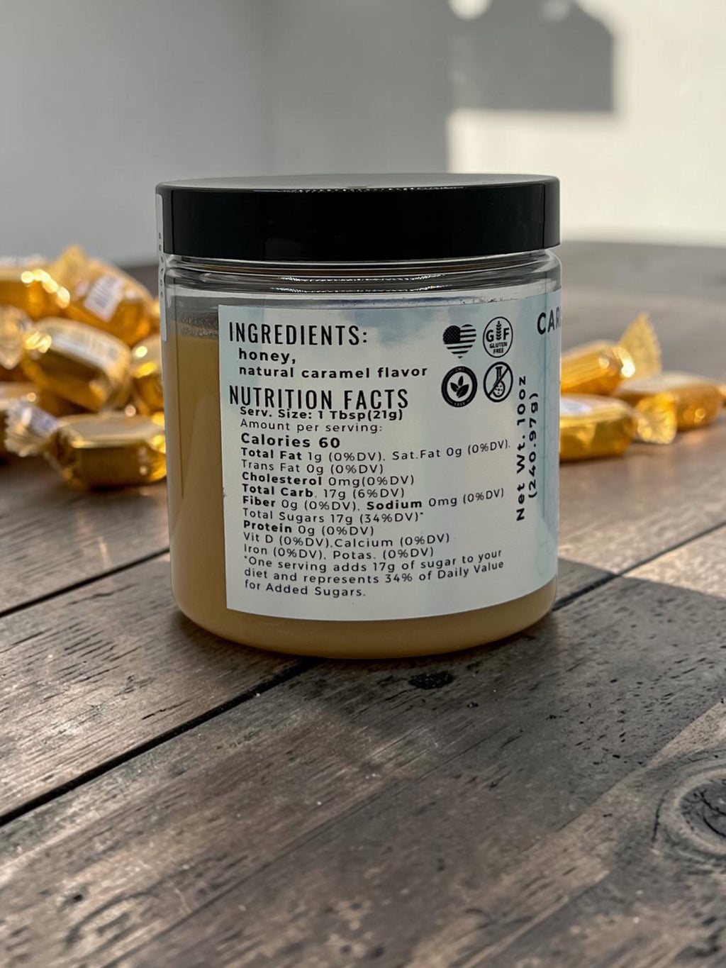 Barley Moon Botanicals Caramel Cuddles creamed honey