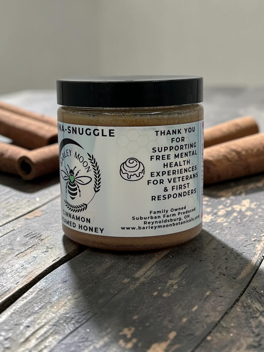 Barley Moon Botanicals Cinna-Snuggle cinnamon creamed honey