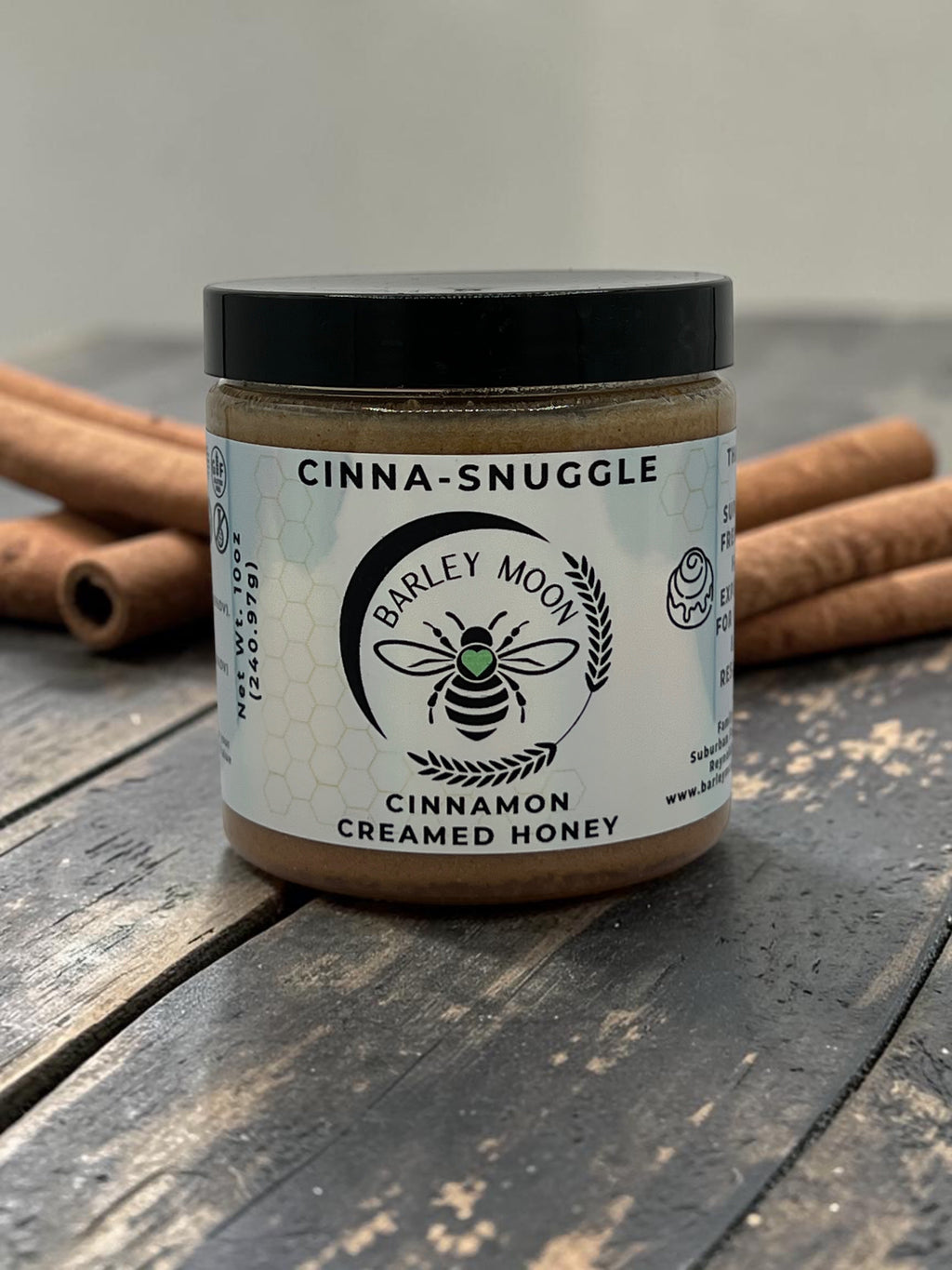 Barley Moon Botanicals Cinna-Snuggle cinnamon creamed honey