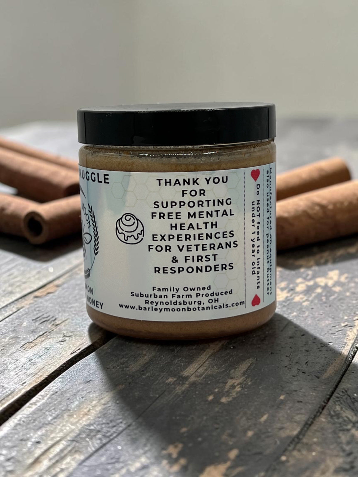 Barley Moon Botanicals Cinna-Snuggle cinnamon creamed honey