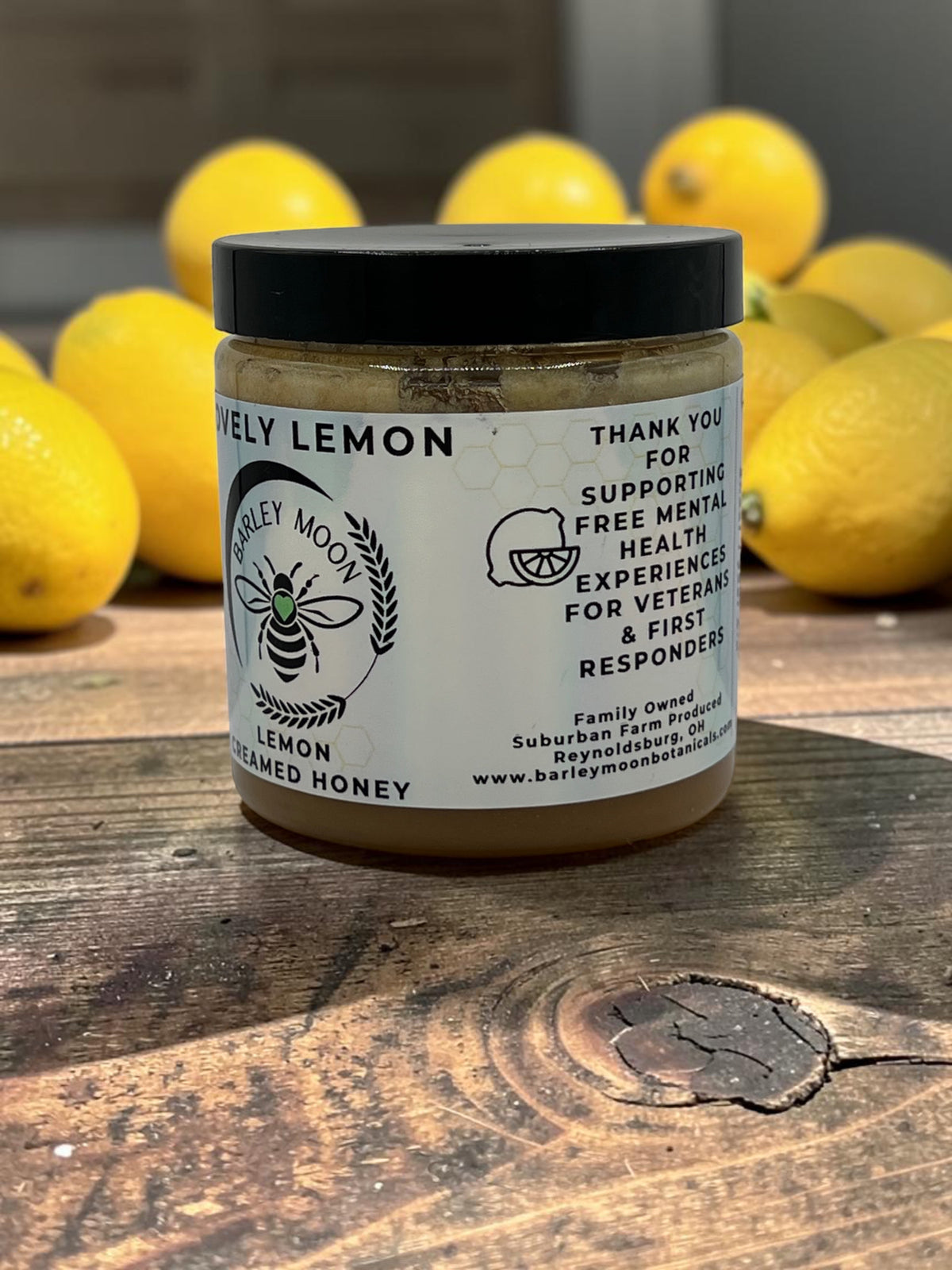 Barley Moon Botanicals Lovely Lemon creamed honey