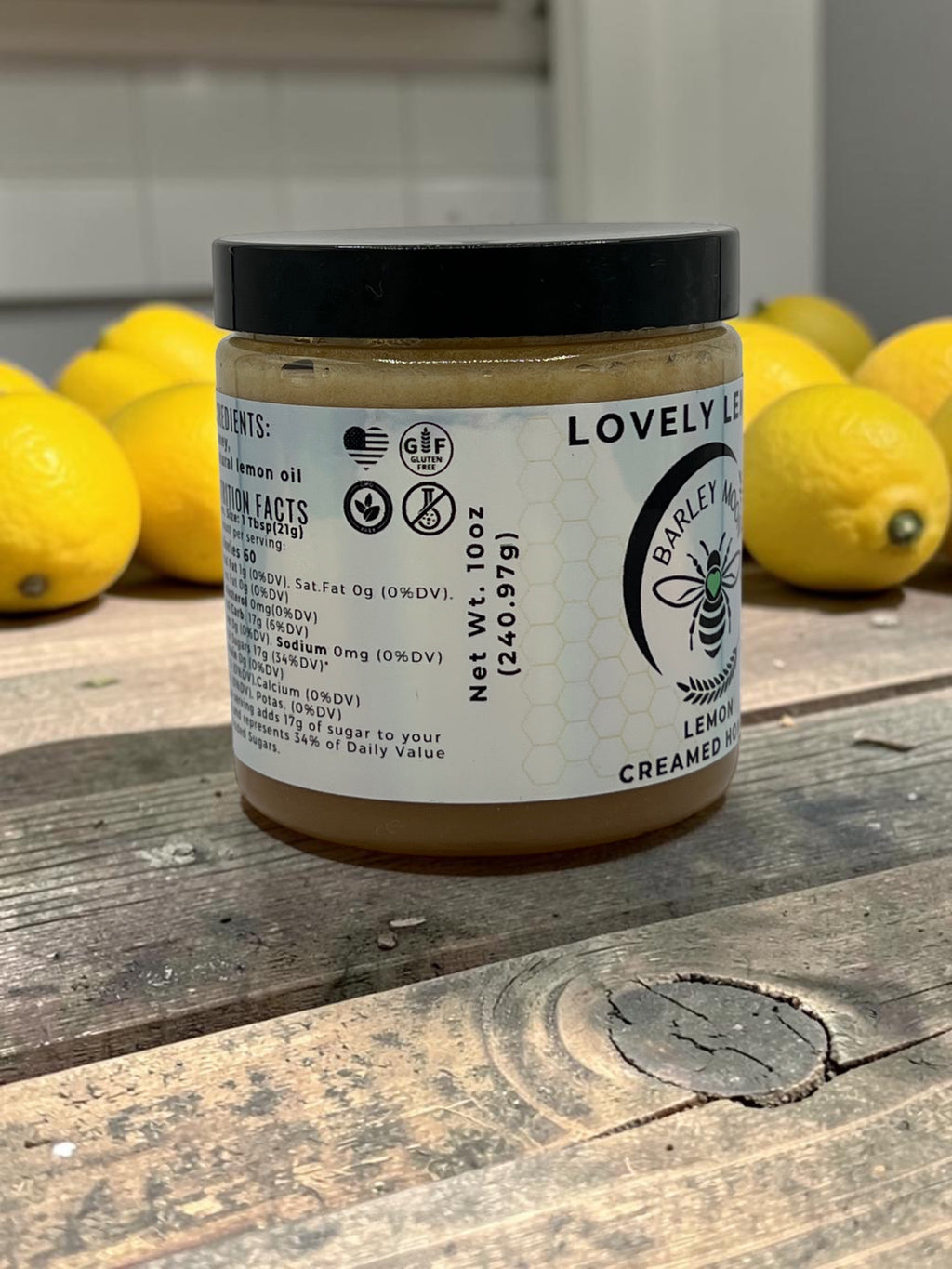 Barley Moon Botanicals Lovely Lemon creamed honey