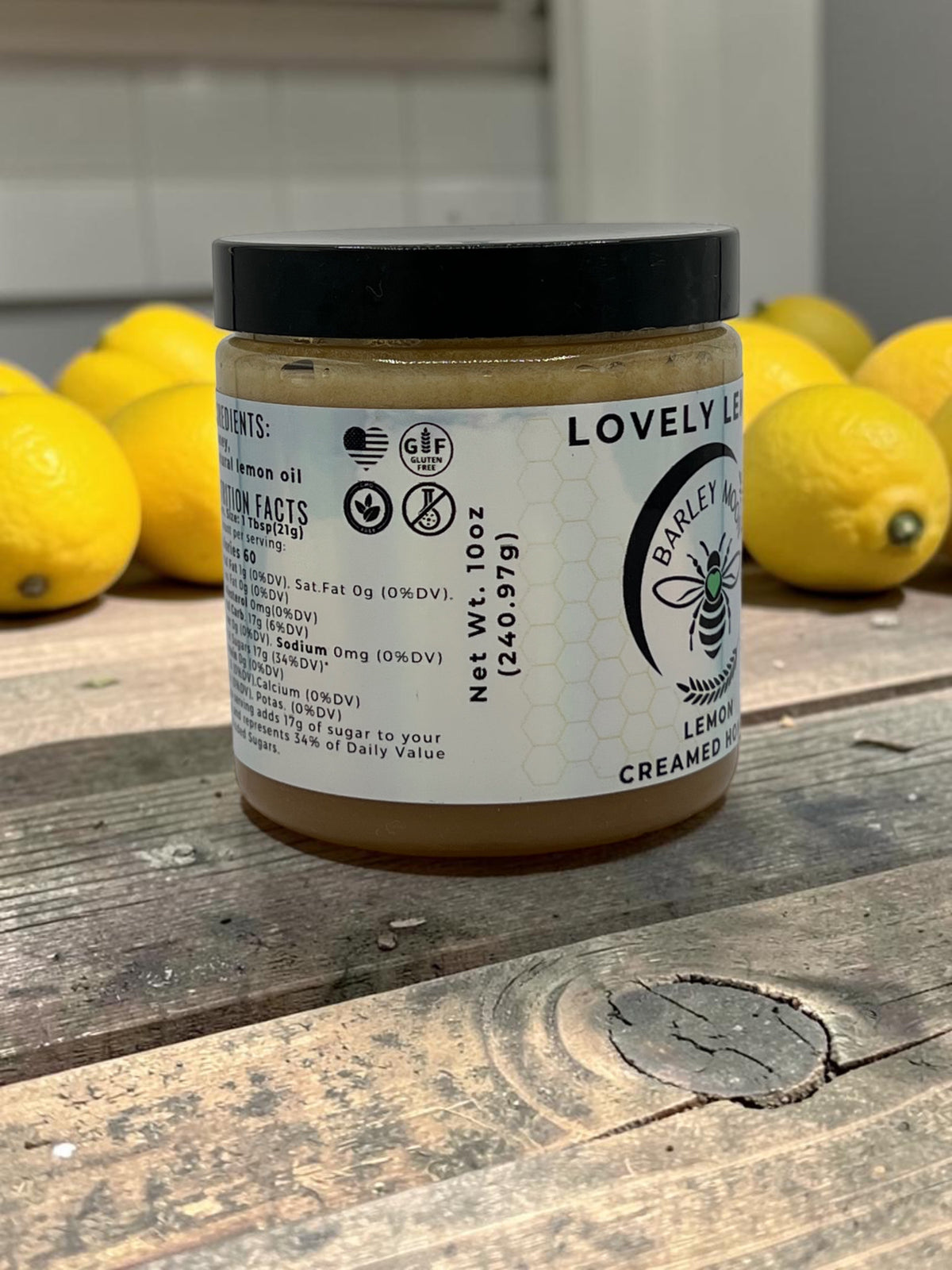 Barley Moon Botanicals Lovely Lemon creamed honey