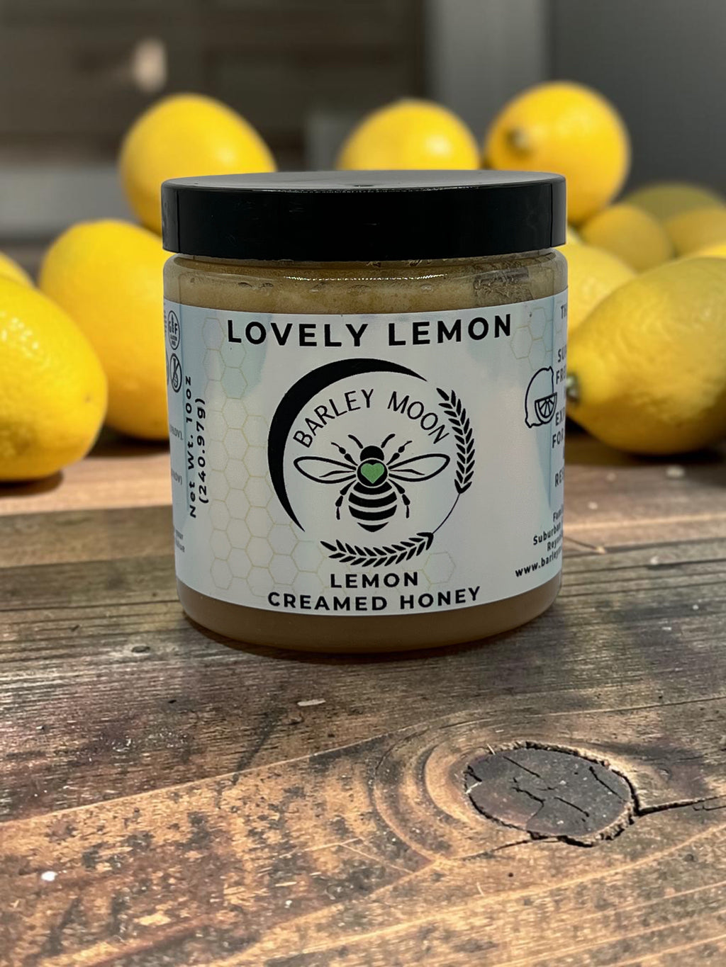 Barley Moon Botanicals Lovely Lemon creamed honey