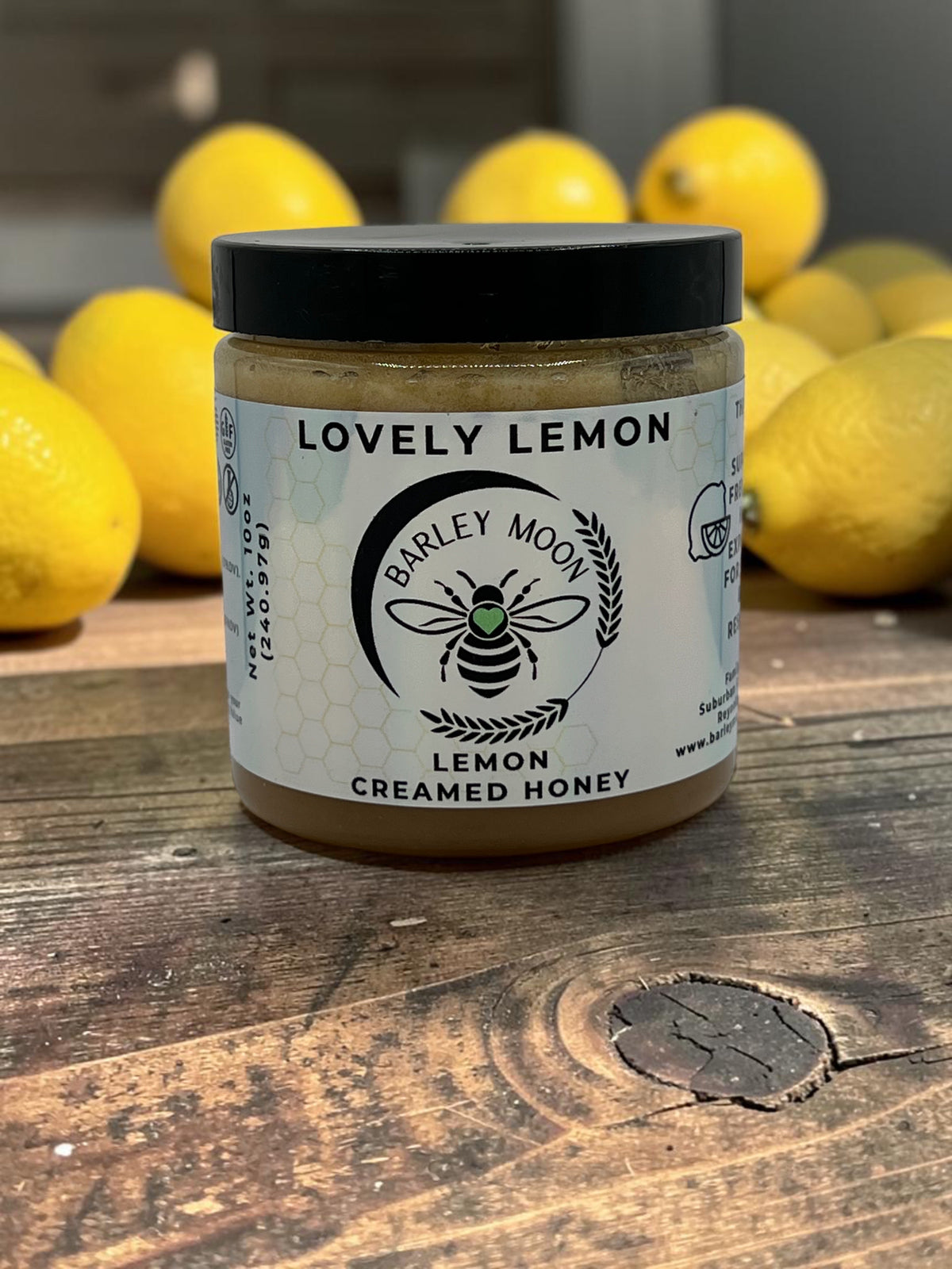 Barley Moon Botanicals Lovely Lemon creamed honey