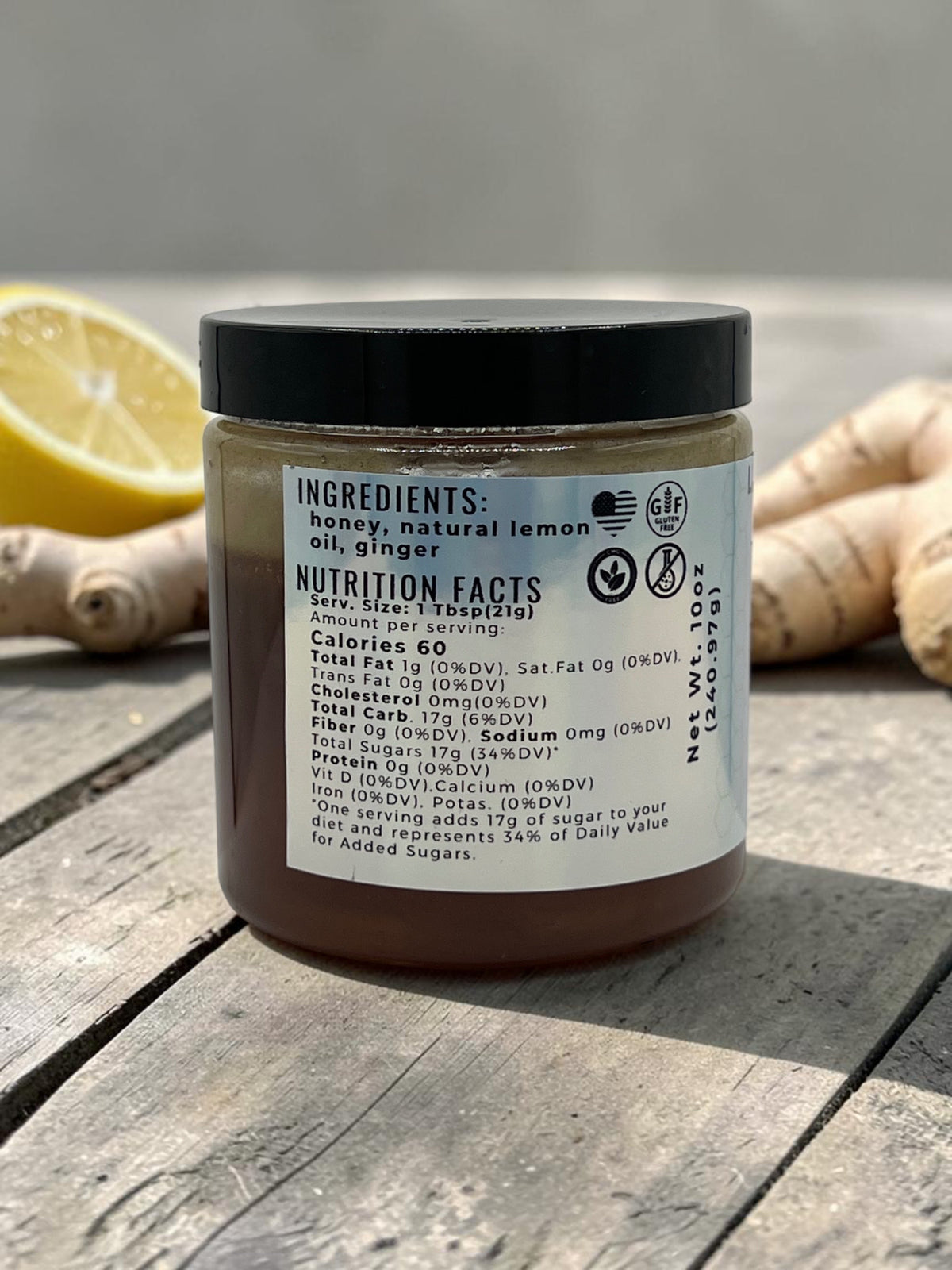 Barley Moon Botanicals Linger Zing lemon ginger honey