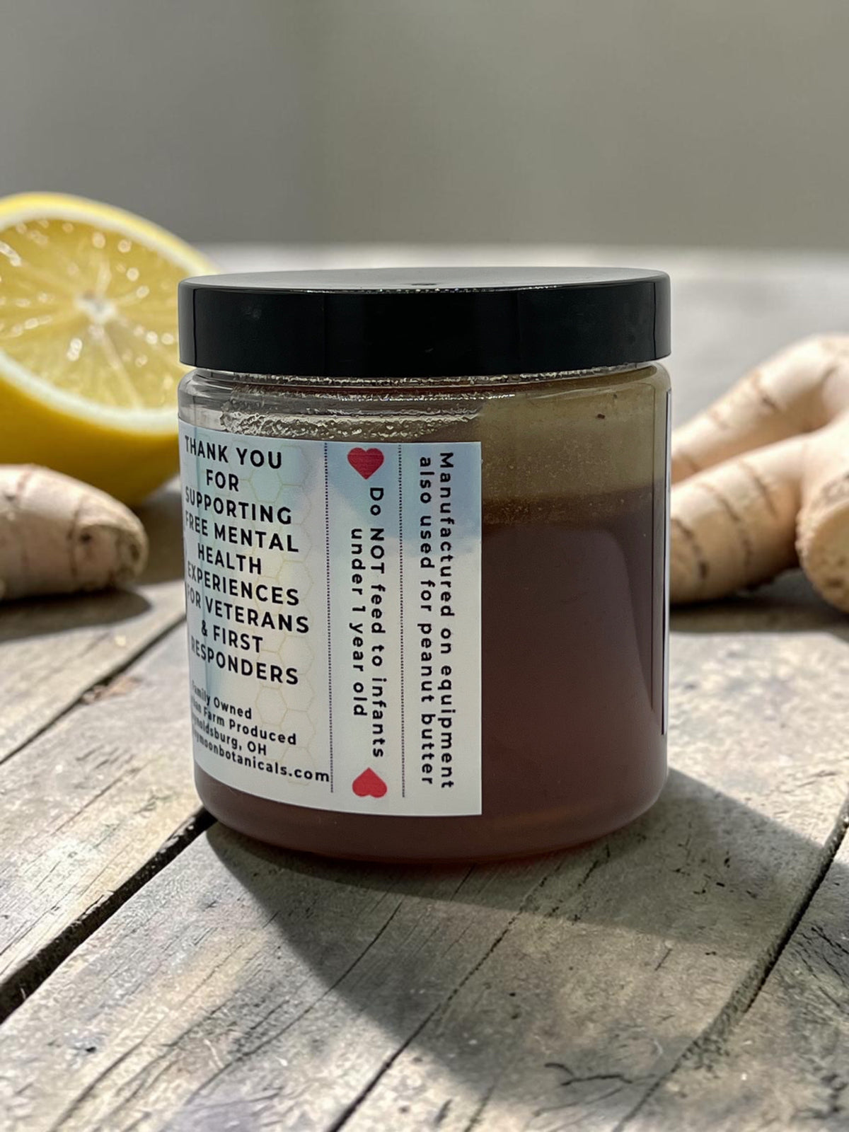Barley Moon Botanicals Linger Zing lemon ginger honey