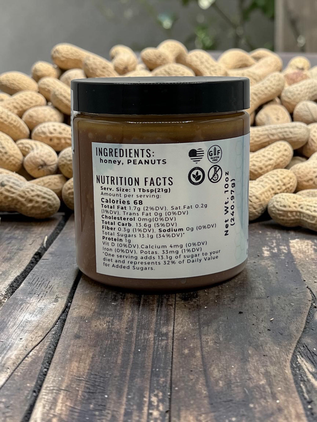 Barley Moon Botanicals PB Buzz peanut butter creamed honey