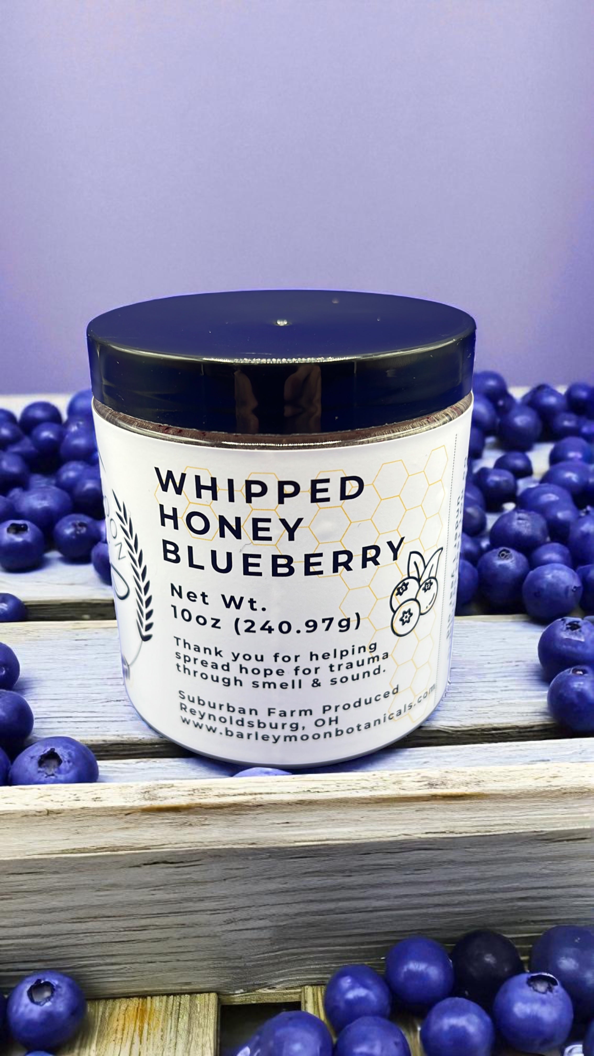 Whipped Honey Blueberry - Barley Moon Botanicals - Pure Honey, Natural Ingredients
