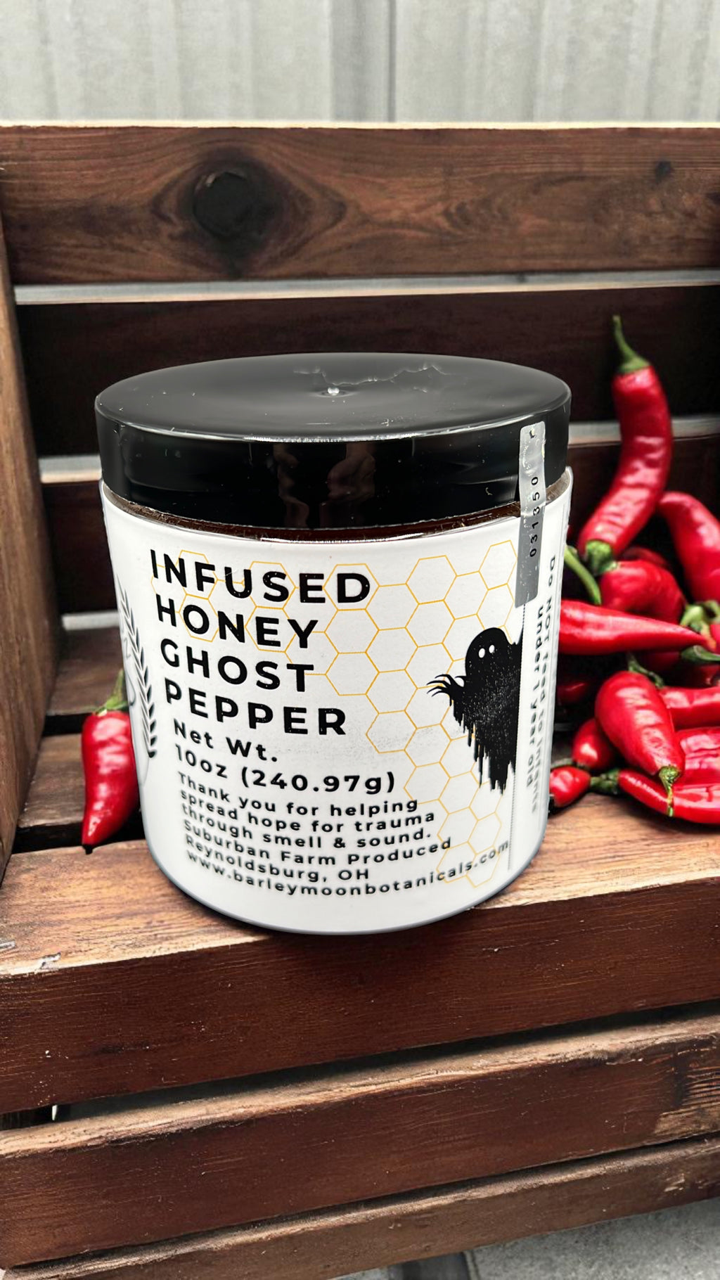 Ghost Pepper Infused Honey - Barley Moon Botanicals - Pure Honey, Natural Ingredients