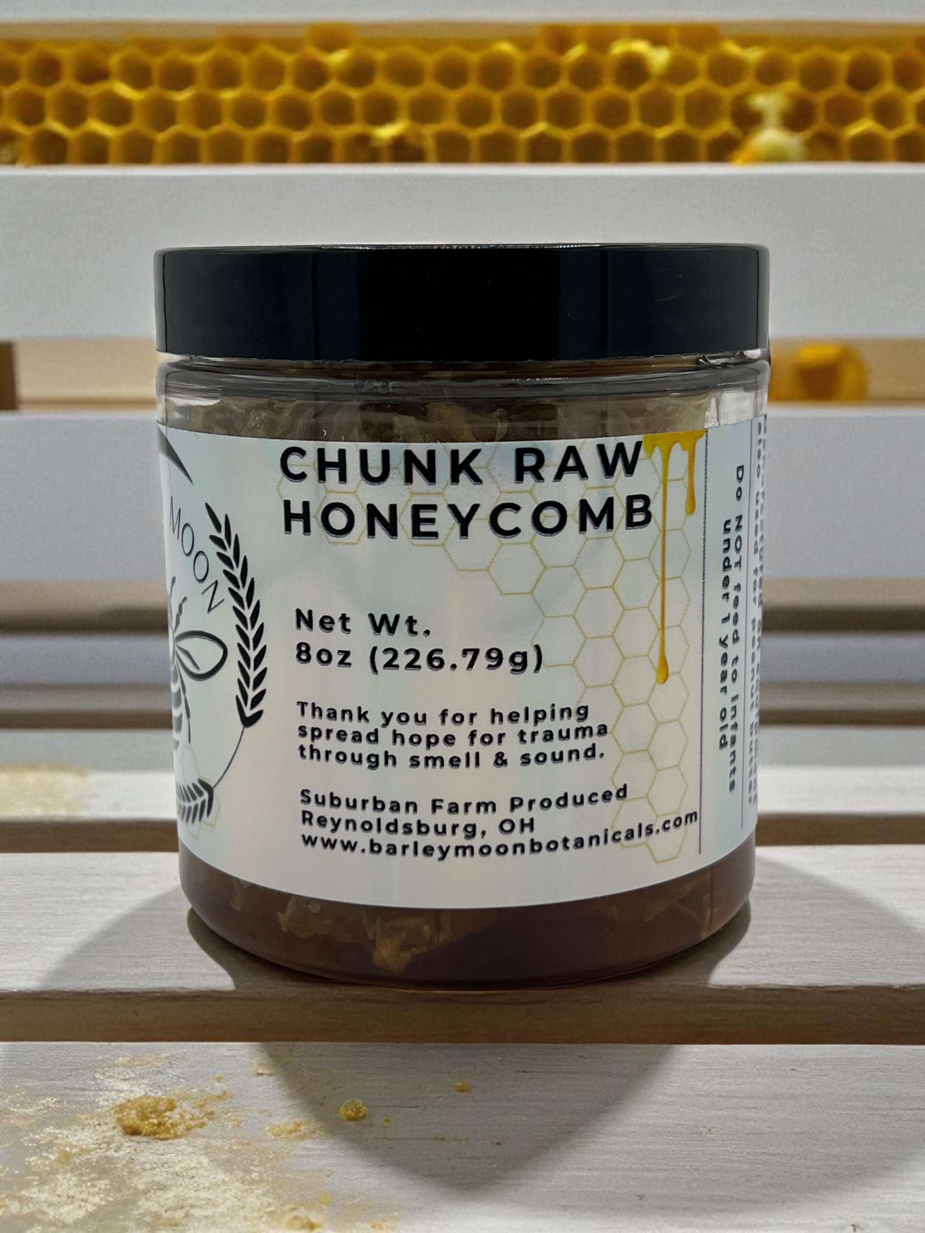 Chunk Raw Honeycomb -  Barley Moon Botanicals - Pure Honey