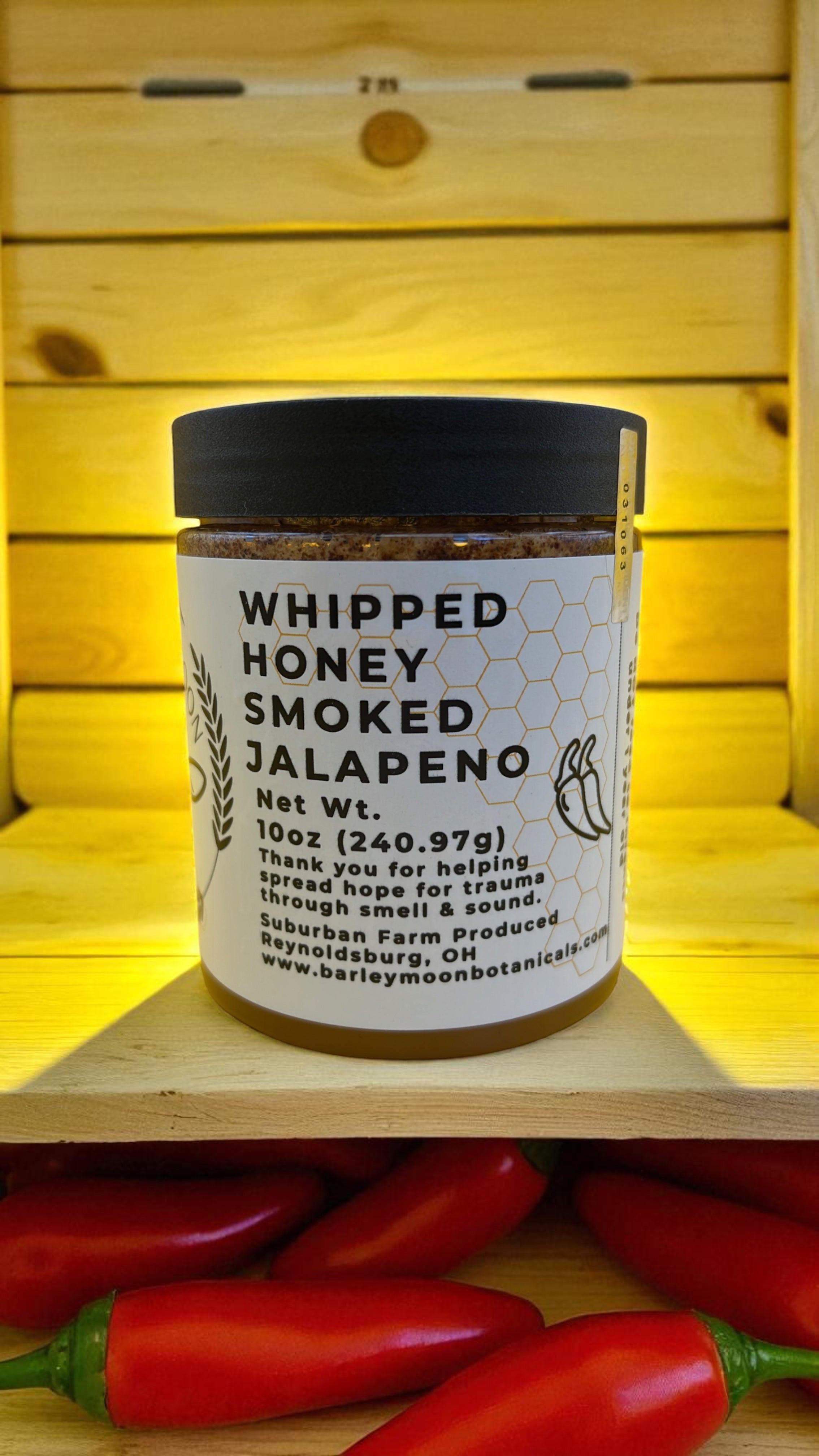 Whipped Honey Smoked Jalapeno - Barley Moon Botanicals - Pure Honey, Natural Ingredients