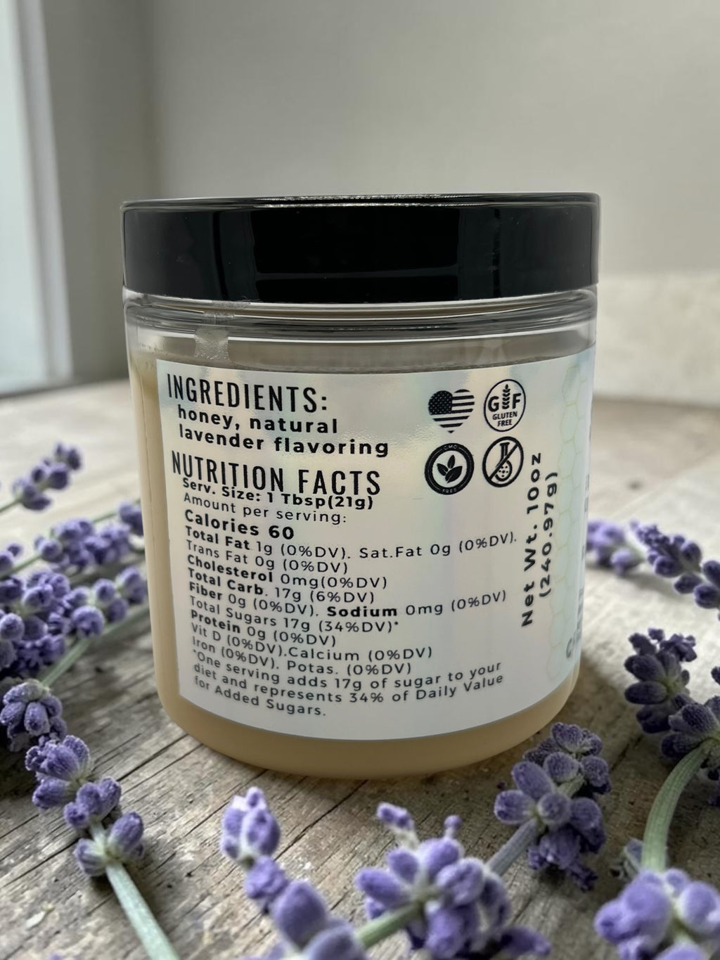 Lavender Creamed Honey - Barley Moon Botanicals - Pure Honey, Natural Ingredients