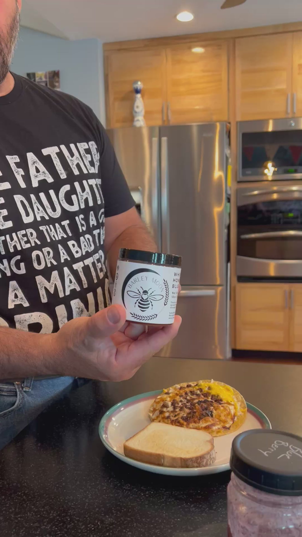 Whipped Honey Blueberry - Barley Moon Botanicals - Pure Honey, Natural Ingredients