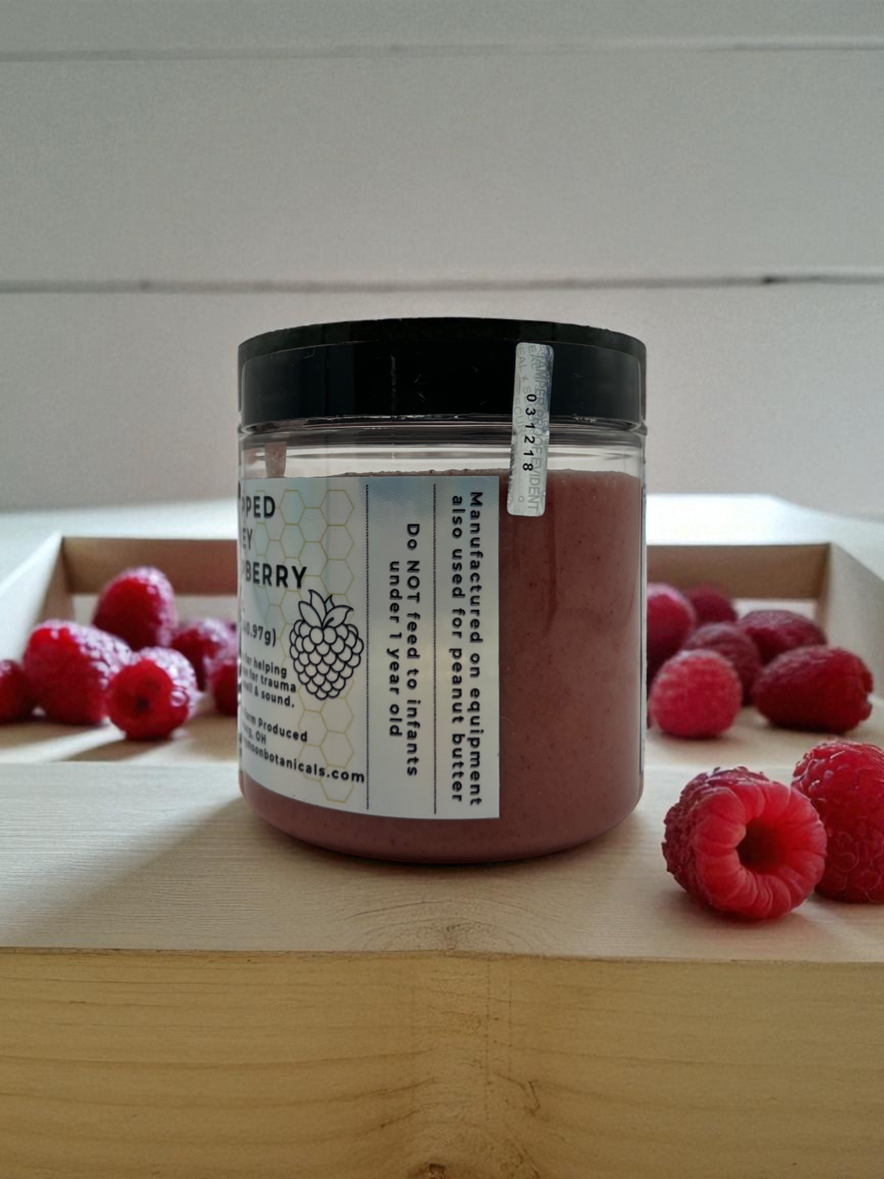 Whipped Honey Raspberry - Barley Moon Botanicals -  Pure Honey, Natural Ingredients