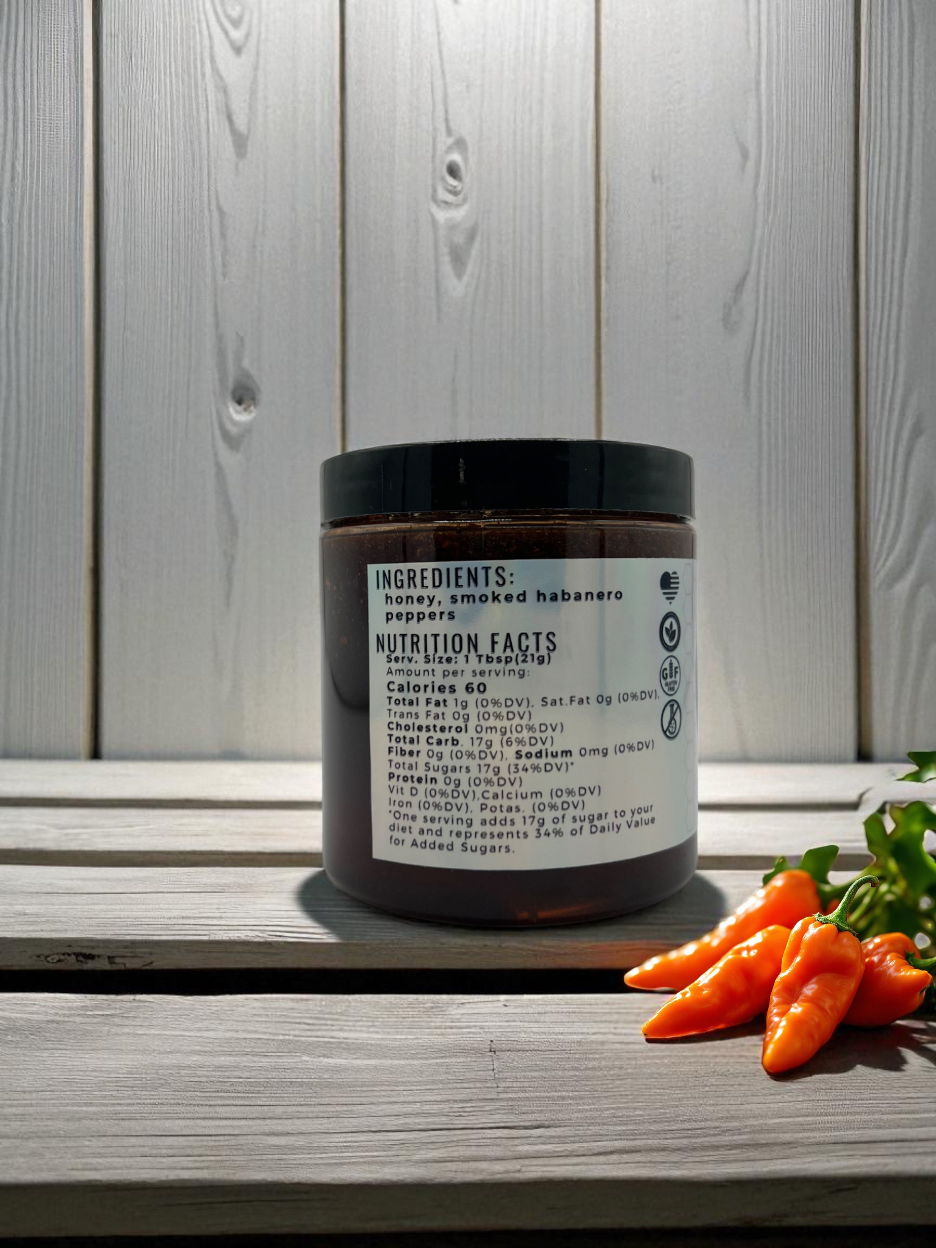 Habanero Infused Honey - Barley Moon Botanicals - Pure Honey, Natural Ingredients