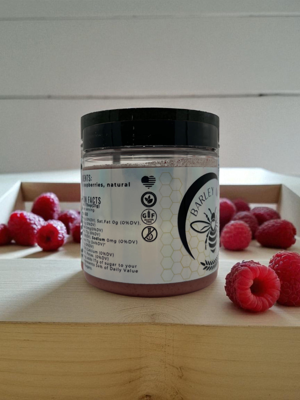 Whipped Honey Raspberry - Barley Moon Botanicals -  Pure Honey, Natural Ingredients