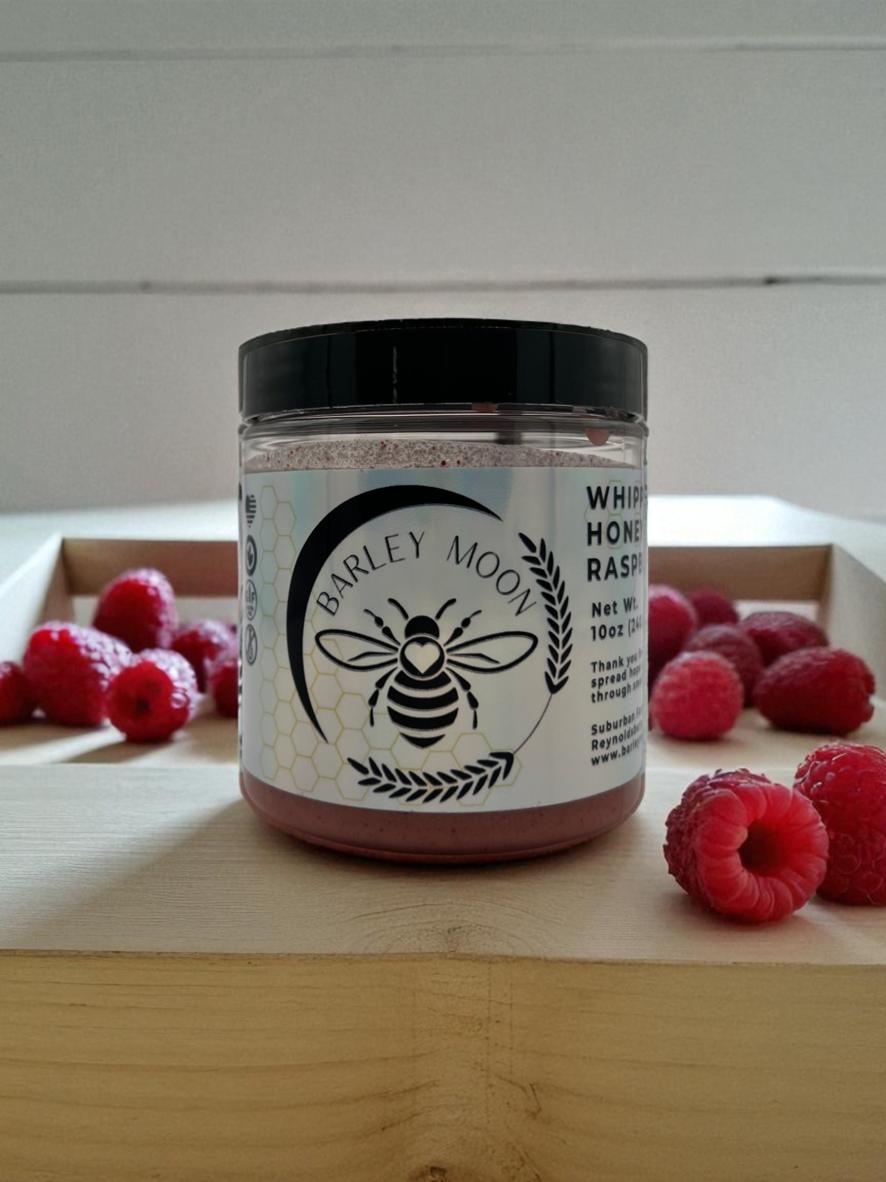 Whipped Honey Raspberry - Barley Moon Botanicals -  Pure Honey, Natural Ingredients