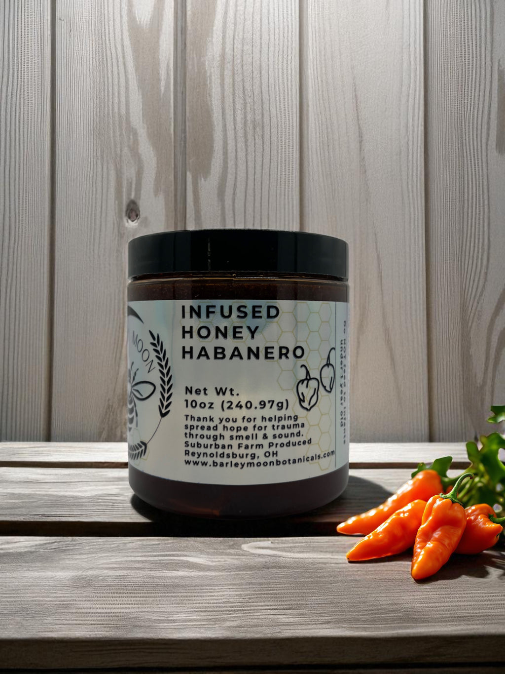 Habanero Honey - Barley Moon Botanicals - Pure Honey, Natural Ingredients