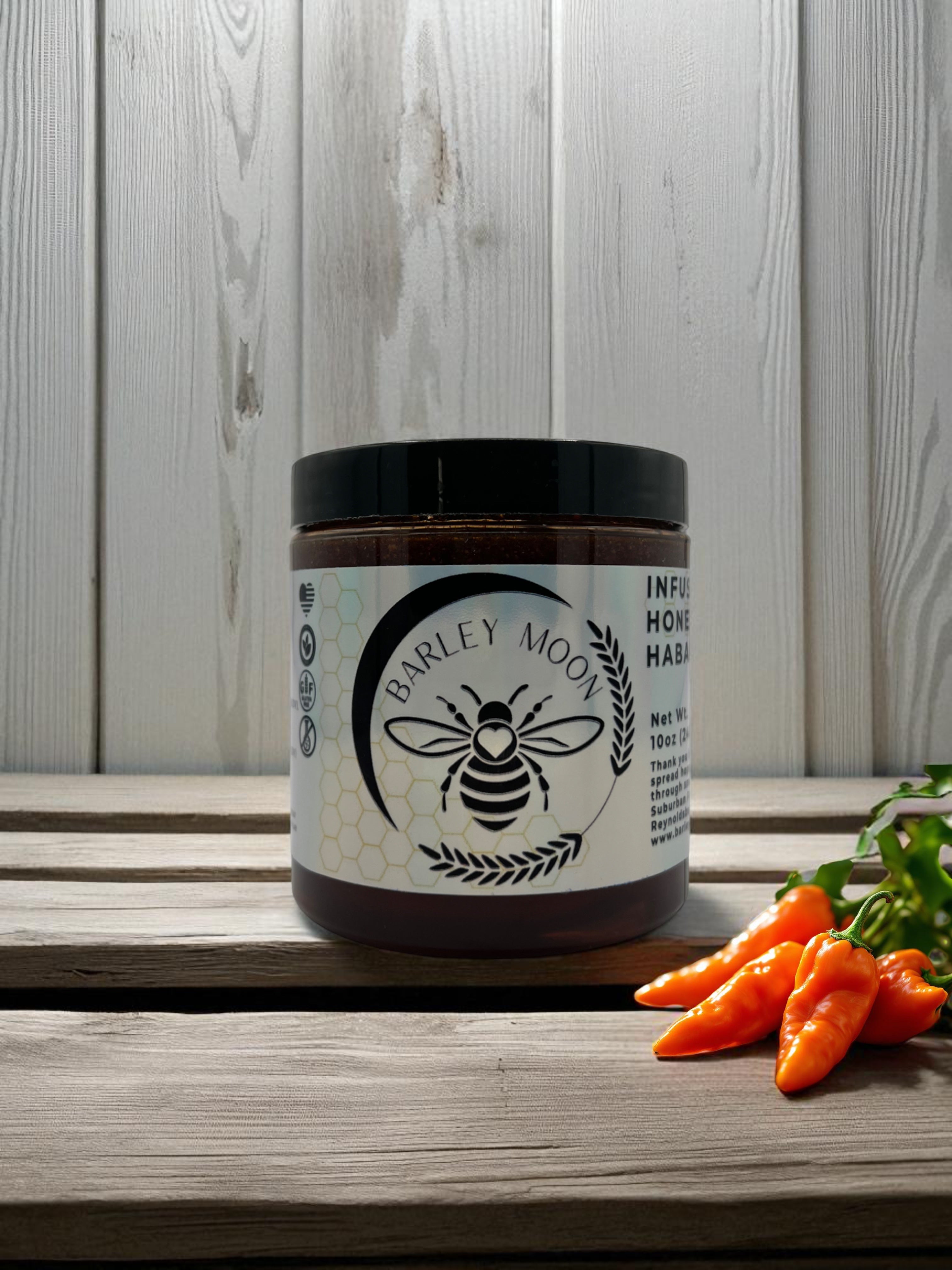 Habanero Infused Honey - Barley Moon Botanicals - Pure Honey, Natural Ingredients