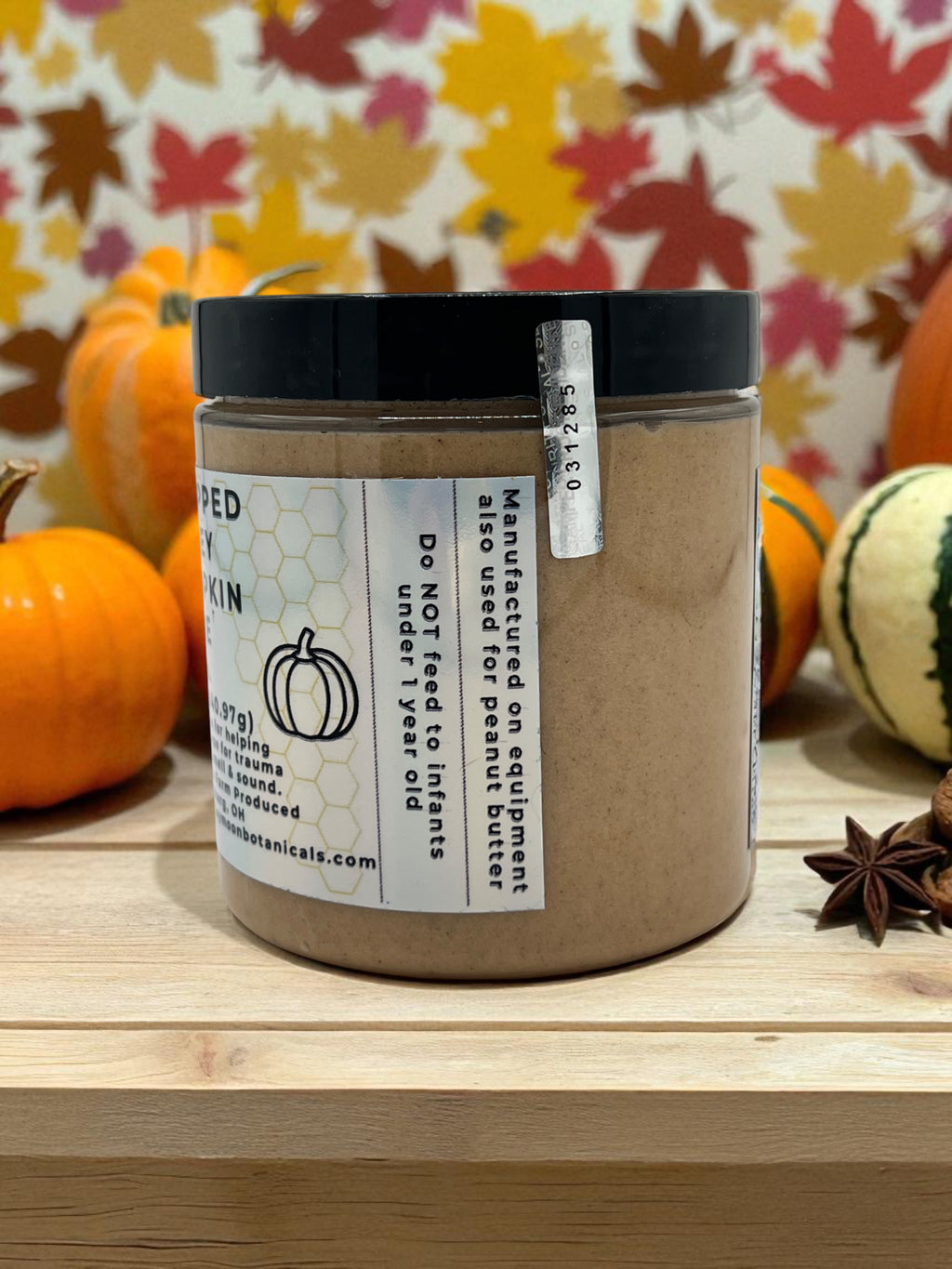 Whipped Honey Pumpkin Spice - Barley Moon Botanicals -  Pure Honey, Natural Ingredients
