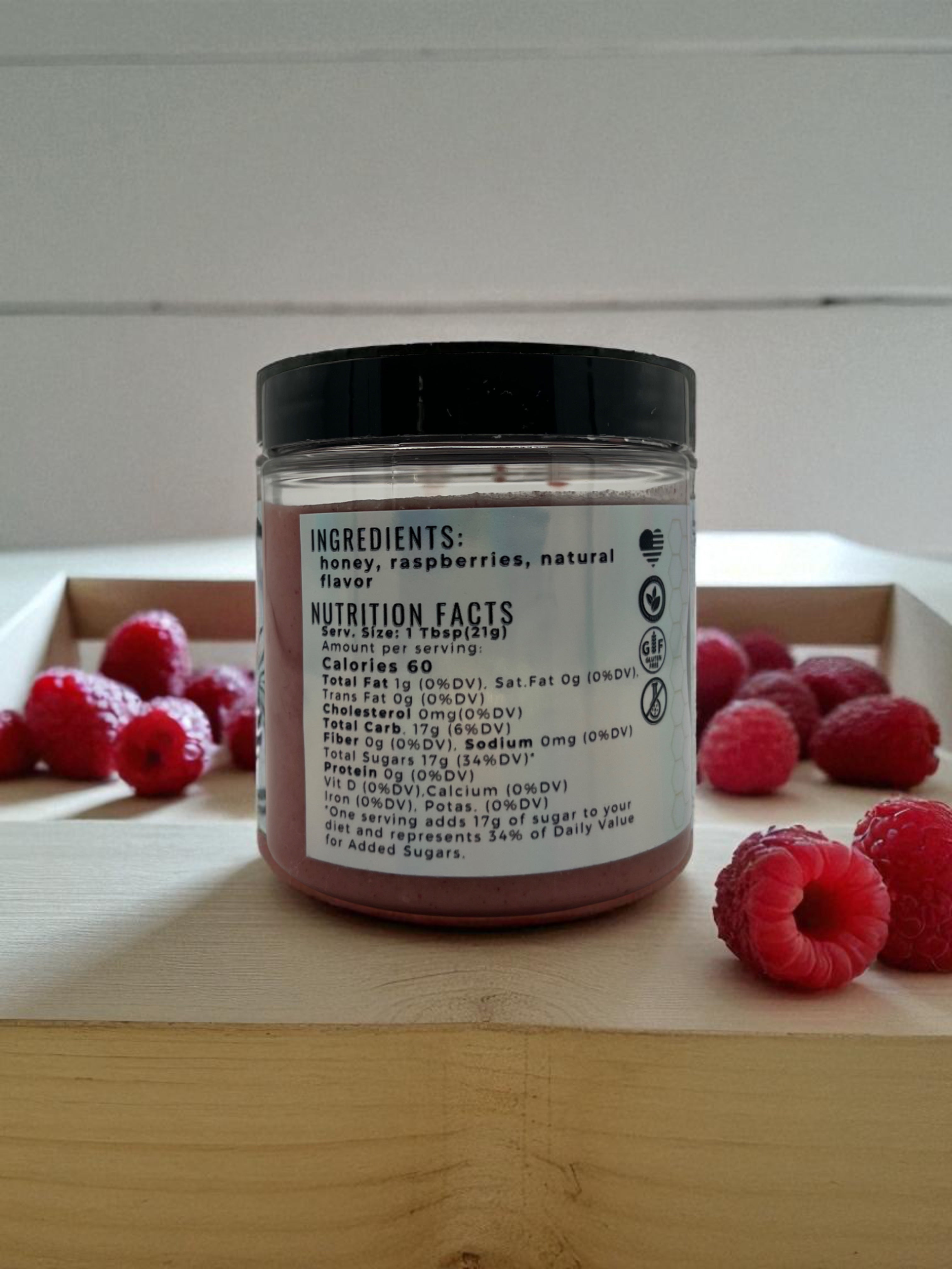 Whipped Honey Raspberry - Barley Moon Botanicals -  Pure Honey, Natural Ingredients